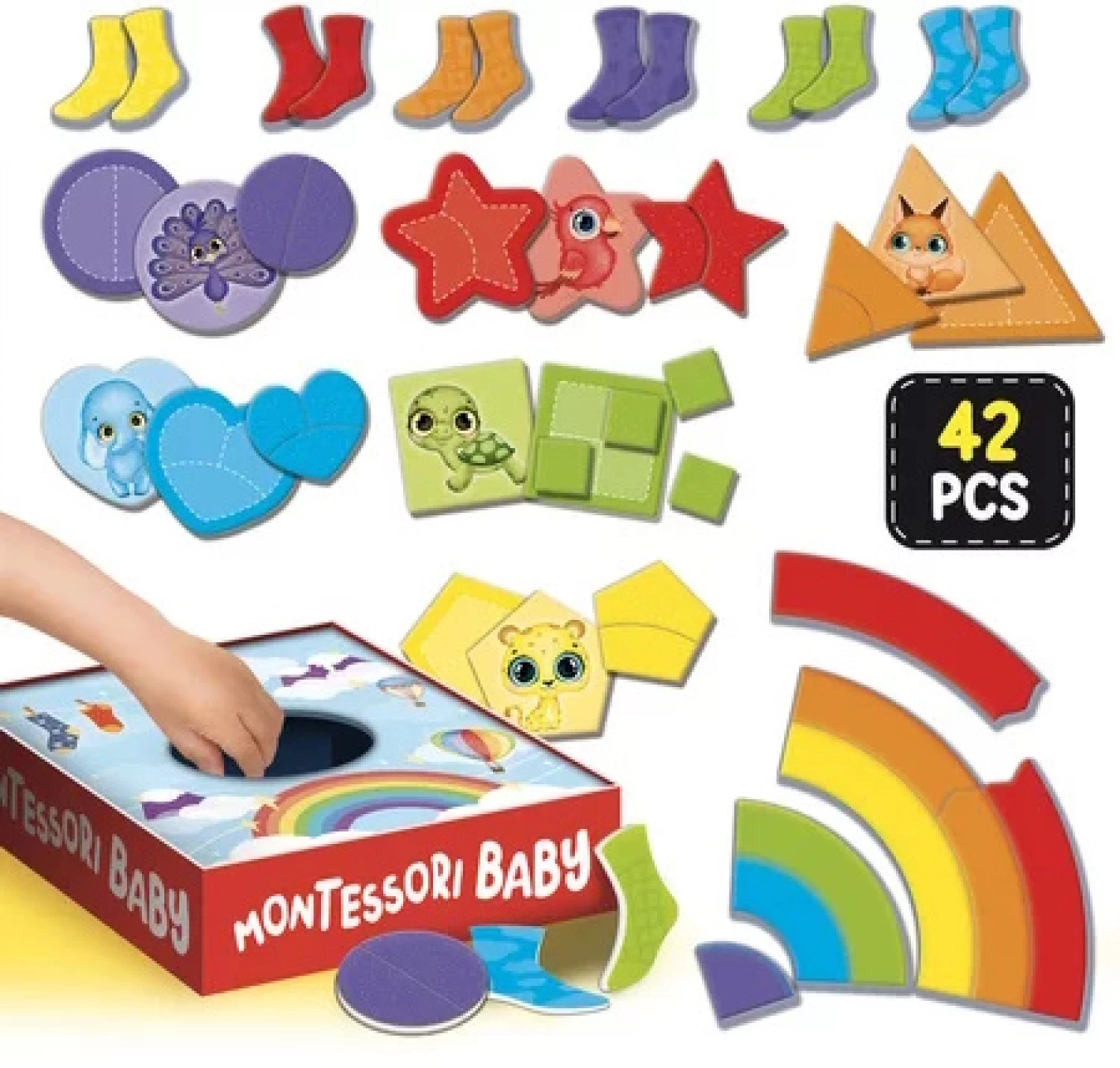 MONTESORI BABY EDUKATIVNA KUTIJA - BABY COLLECTION 12 IGARA