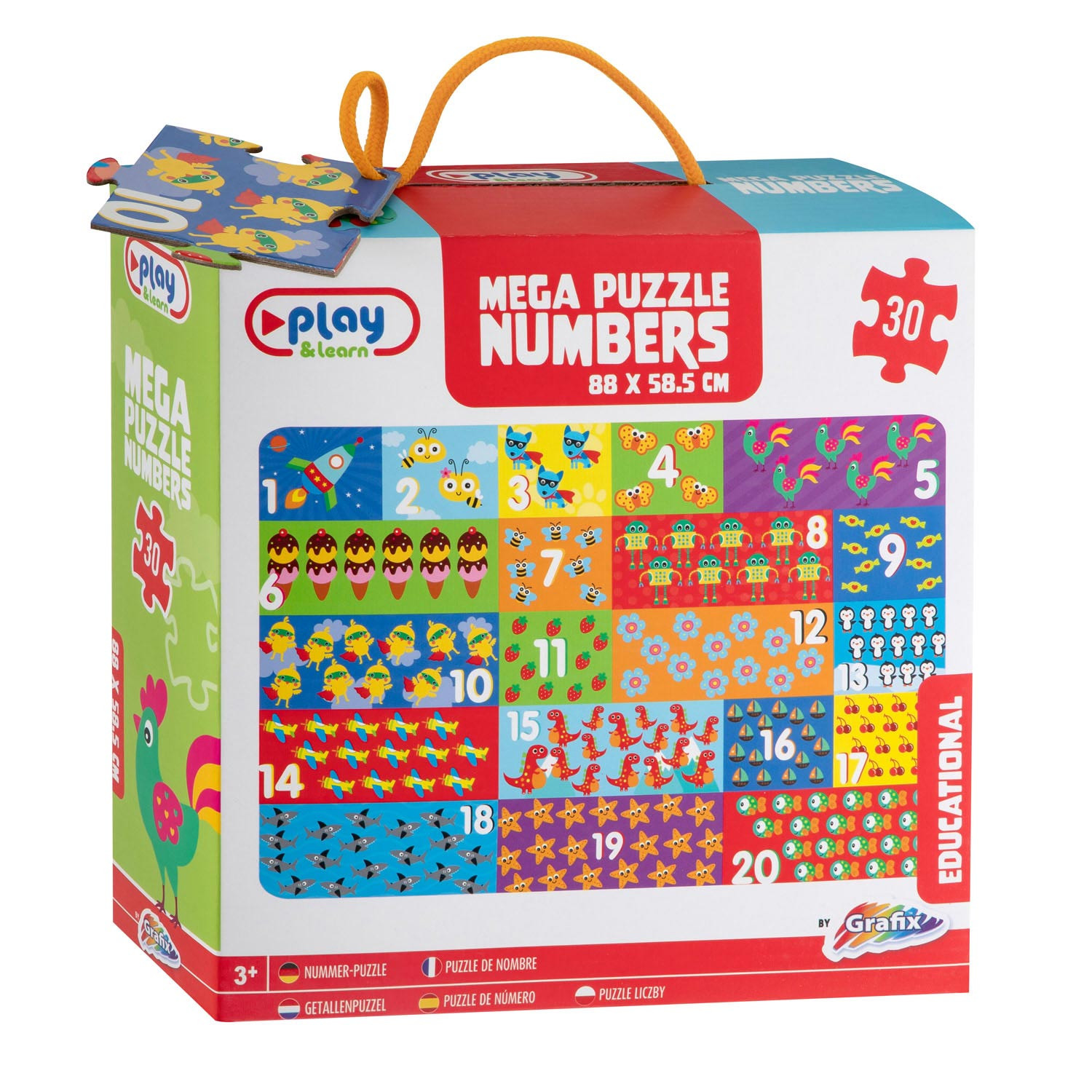 MEGA PUZZLE BROJEVI 30PCS Magična oaza