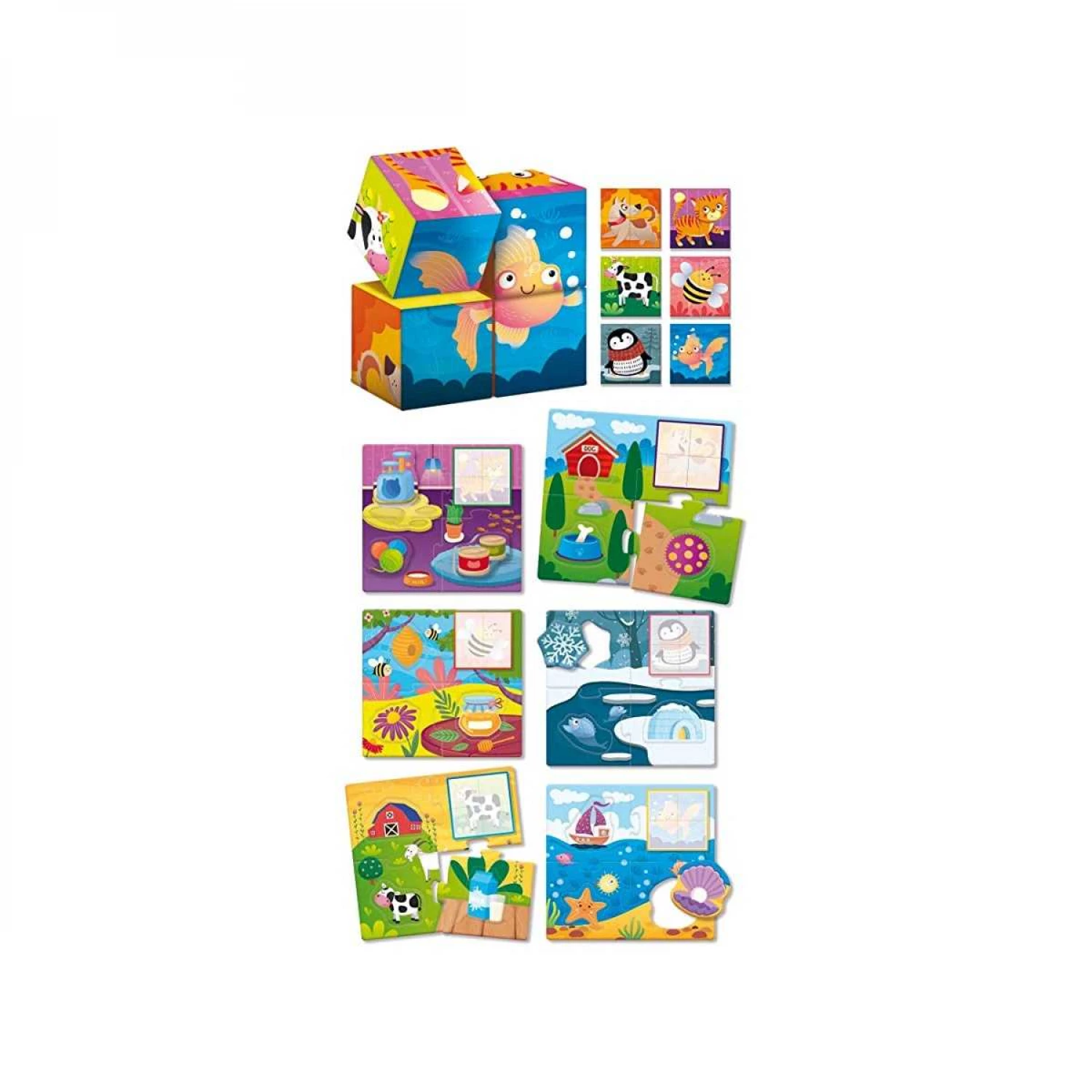 MONTESORI BABY EDUKATIVNA KUTIJA CUBES AND LOGIC LISCIANI