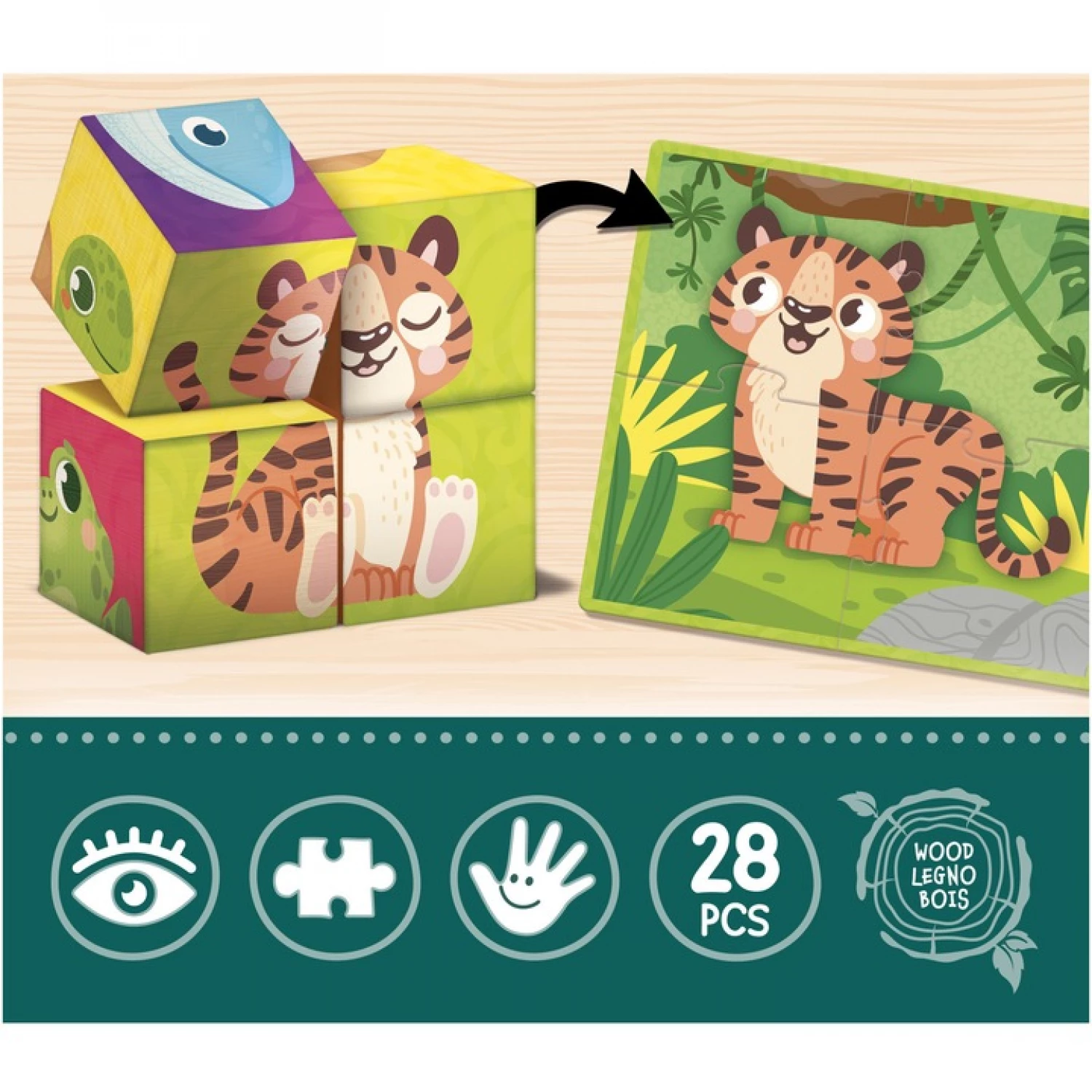 MONTESORI BABY SLAGALICA CUBES&PUZZLE LISCIANI