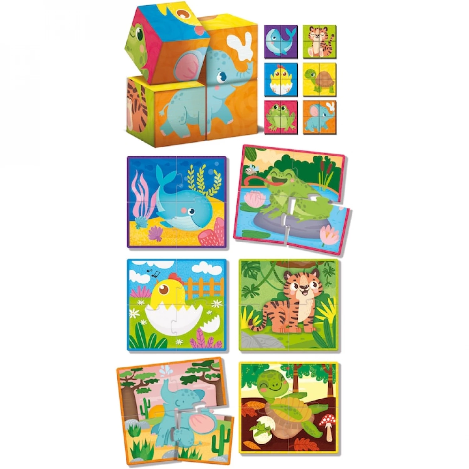 MONTESORI BABY SLAGALICA CUBES&PUZZLE LISCIANI