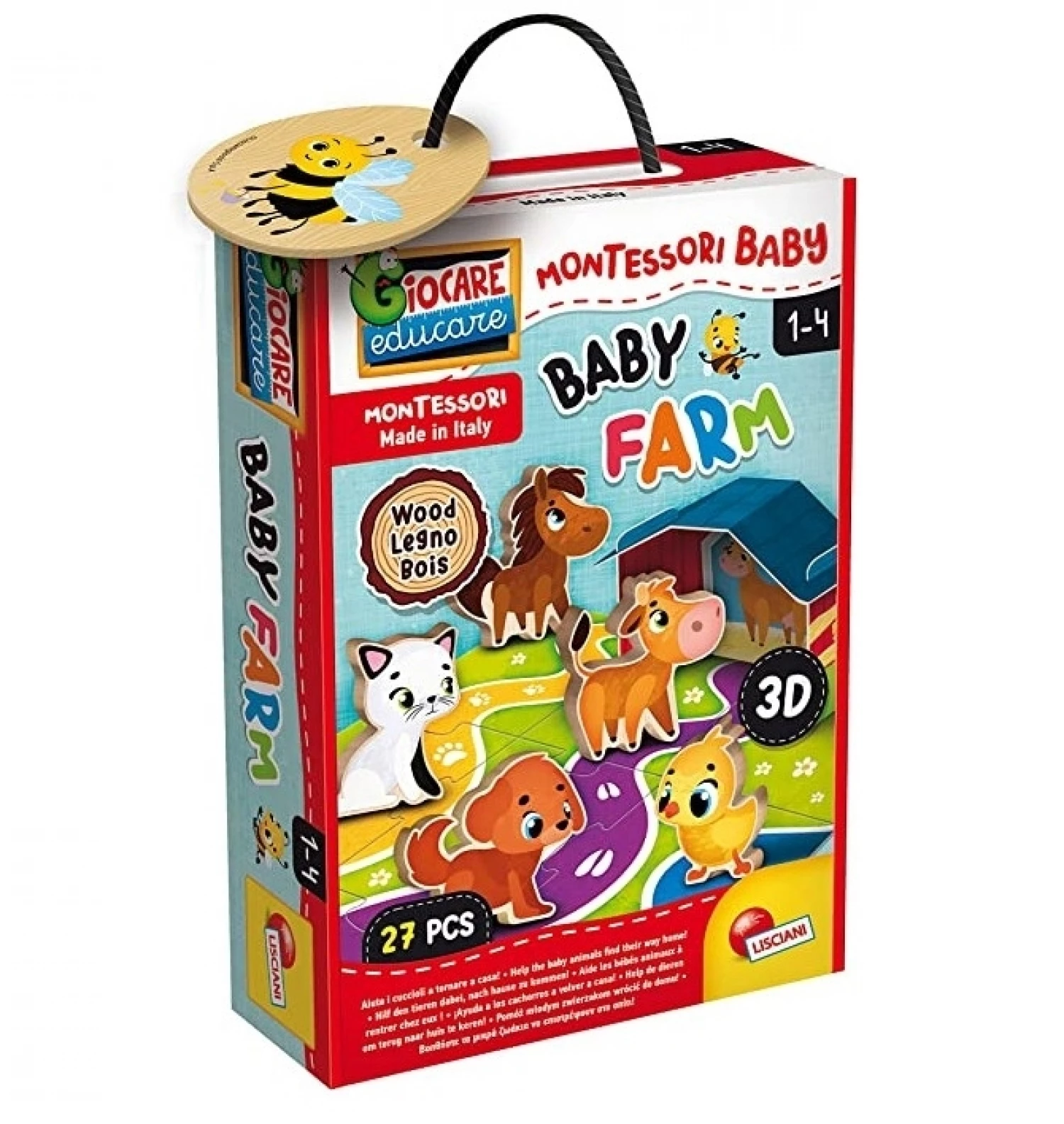 MONTESORI BABY EDUKATIVNA KUTIJA FARM LISCIANI