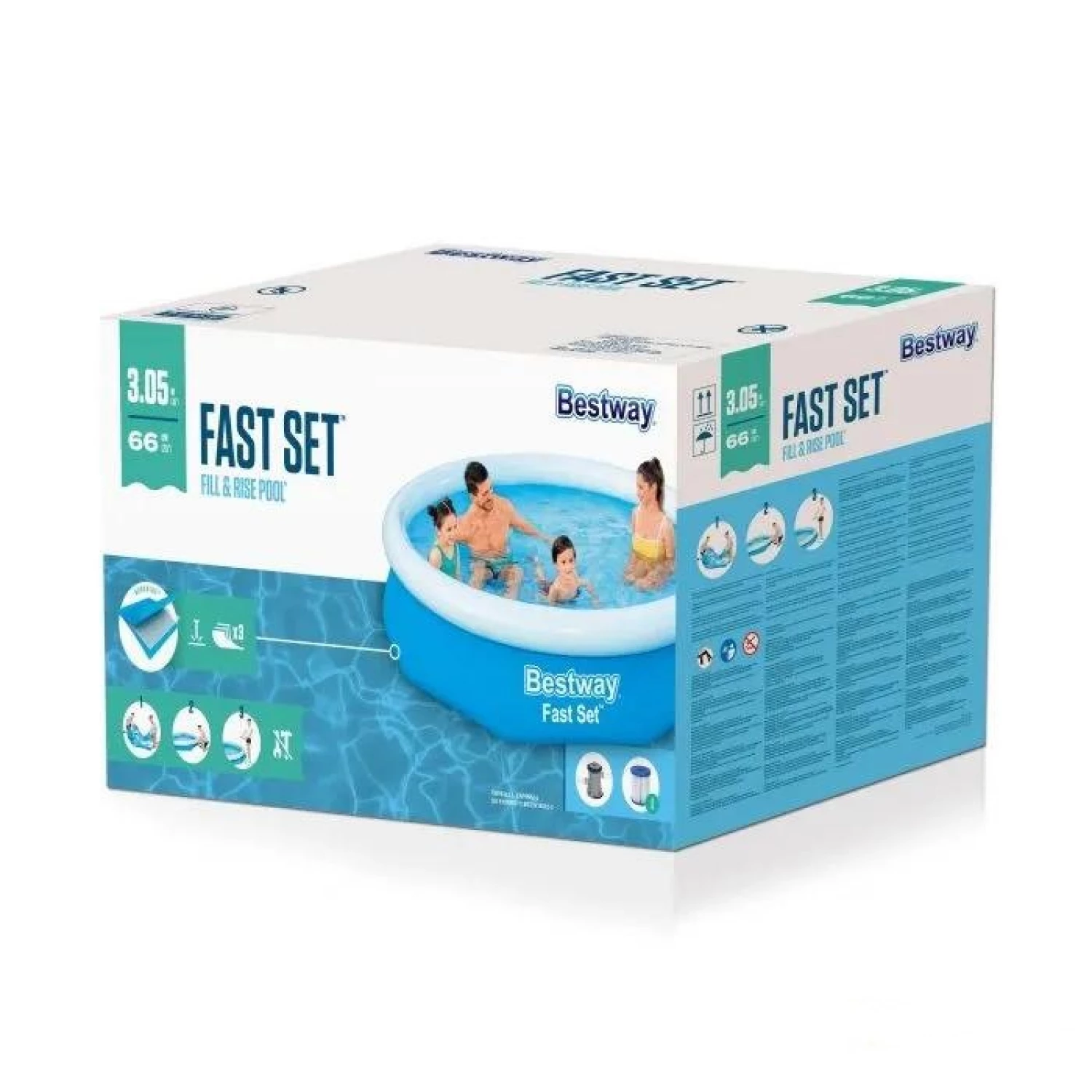 BESTWAY BAZEN SA FILTER PUMPOM 305X66CM