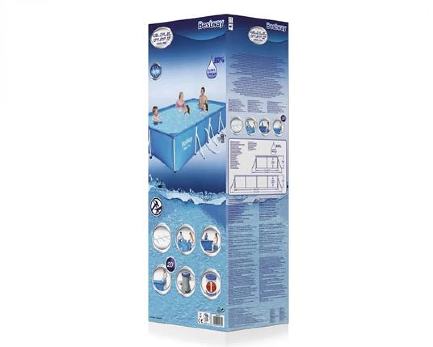 BESTWAY BAZEN SA METALNOM KONSTRUKCIJOM 400X211X81CM
