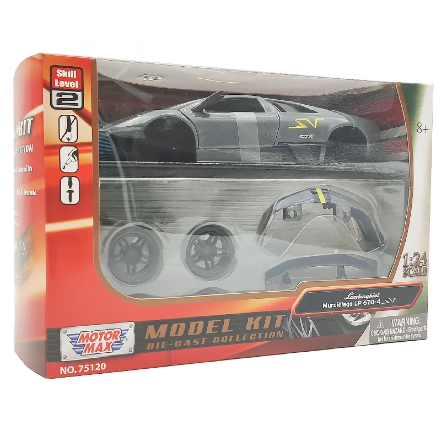MOTOR MAX MODEL KIT 1:24, LAMBORGHINI MURCIELAGO LP670-4 SV 73350