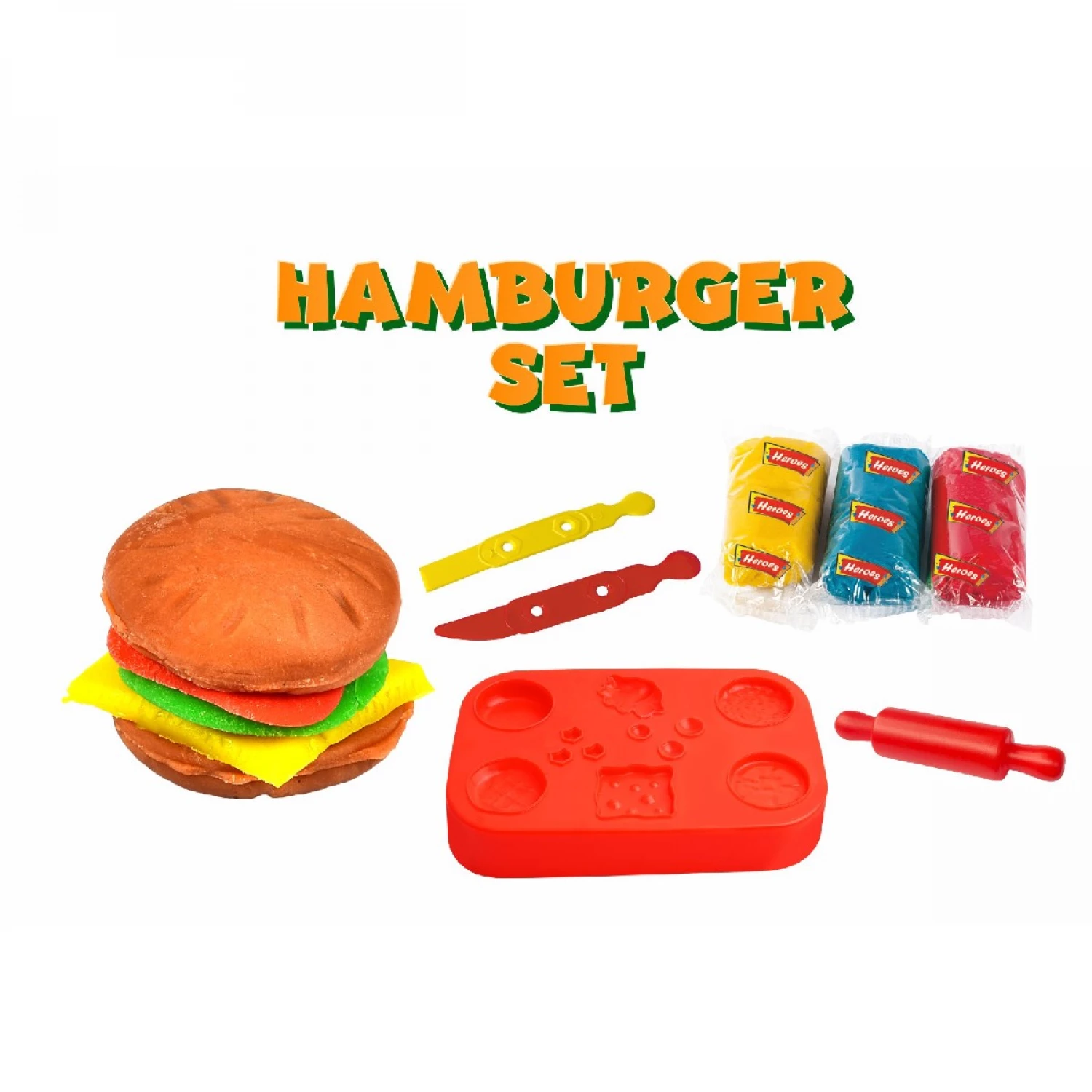 PLASTELIN SET HAMBURGER