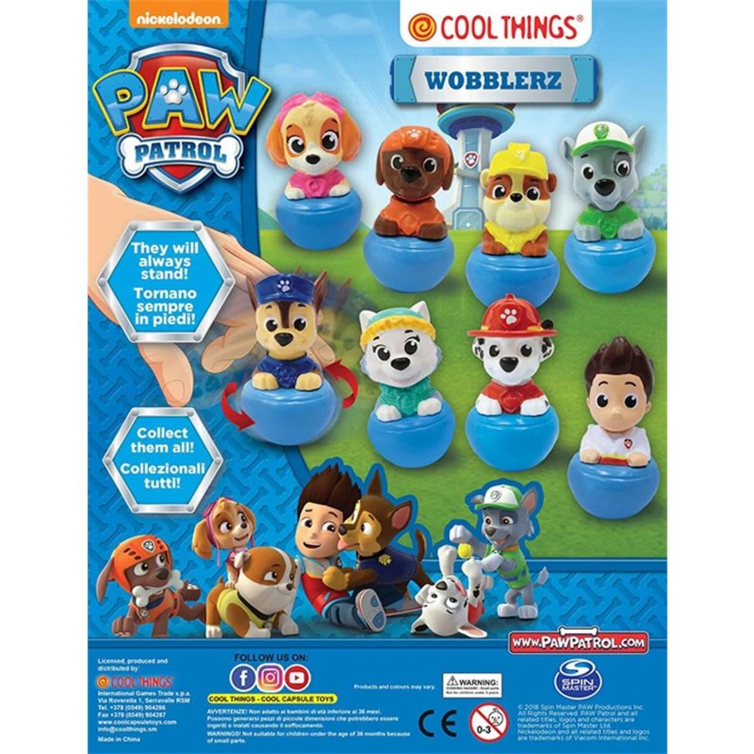 PAW PATROL WOBBLERZ - 50 MM KAPSULA 89188