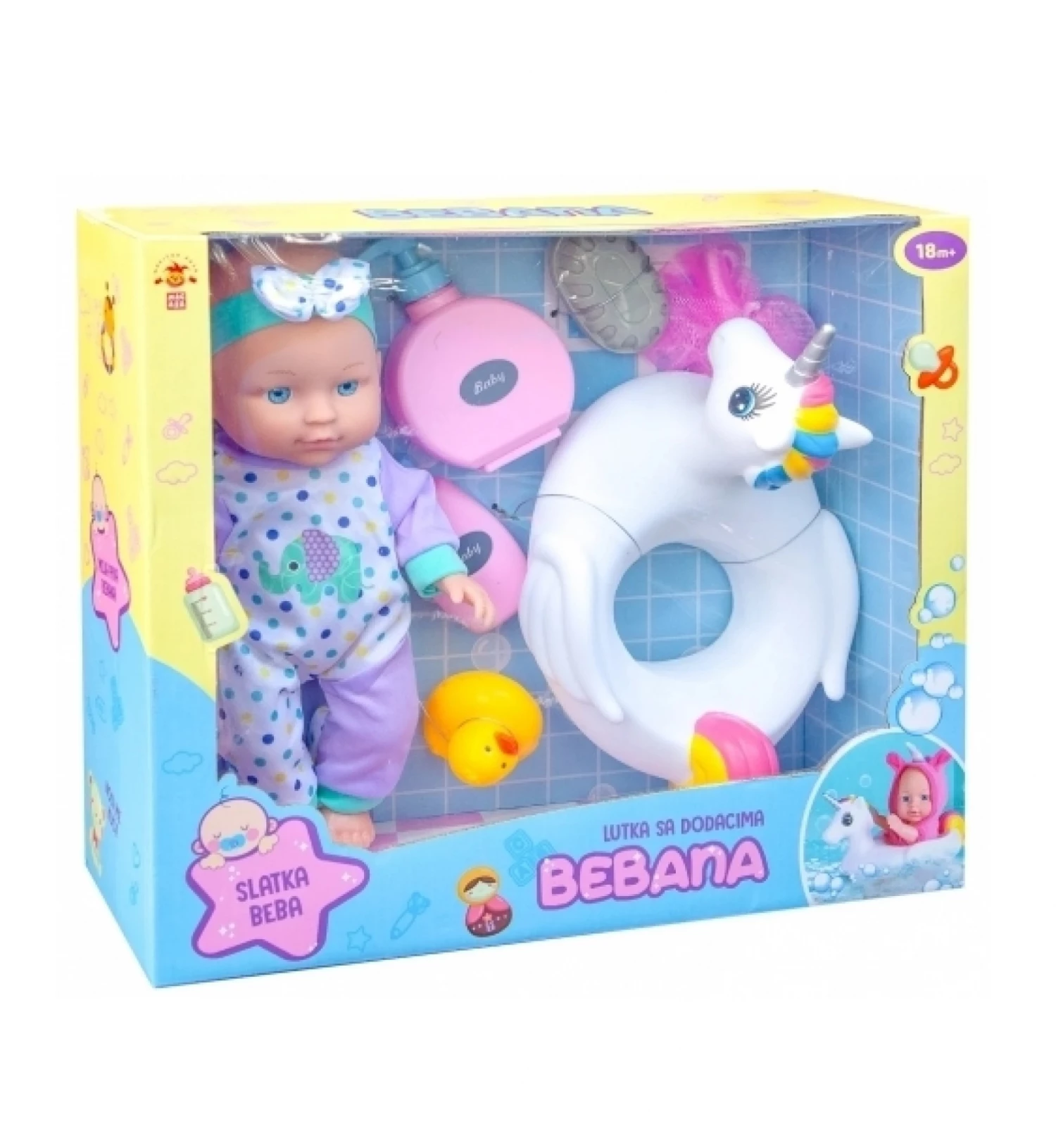 LUTKA BEBANA SA DODACIMA ZA KUPANJE 2212O0467