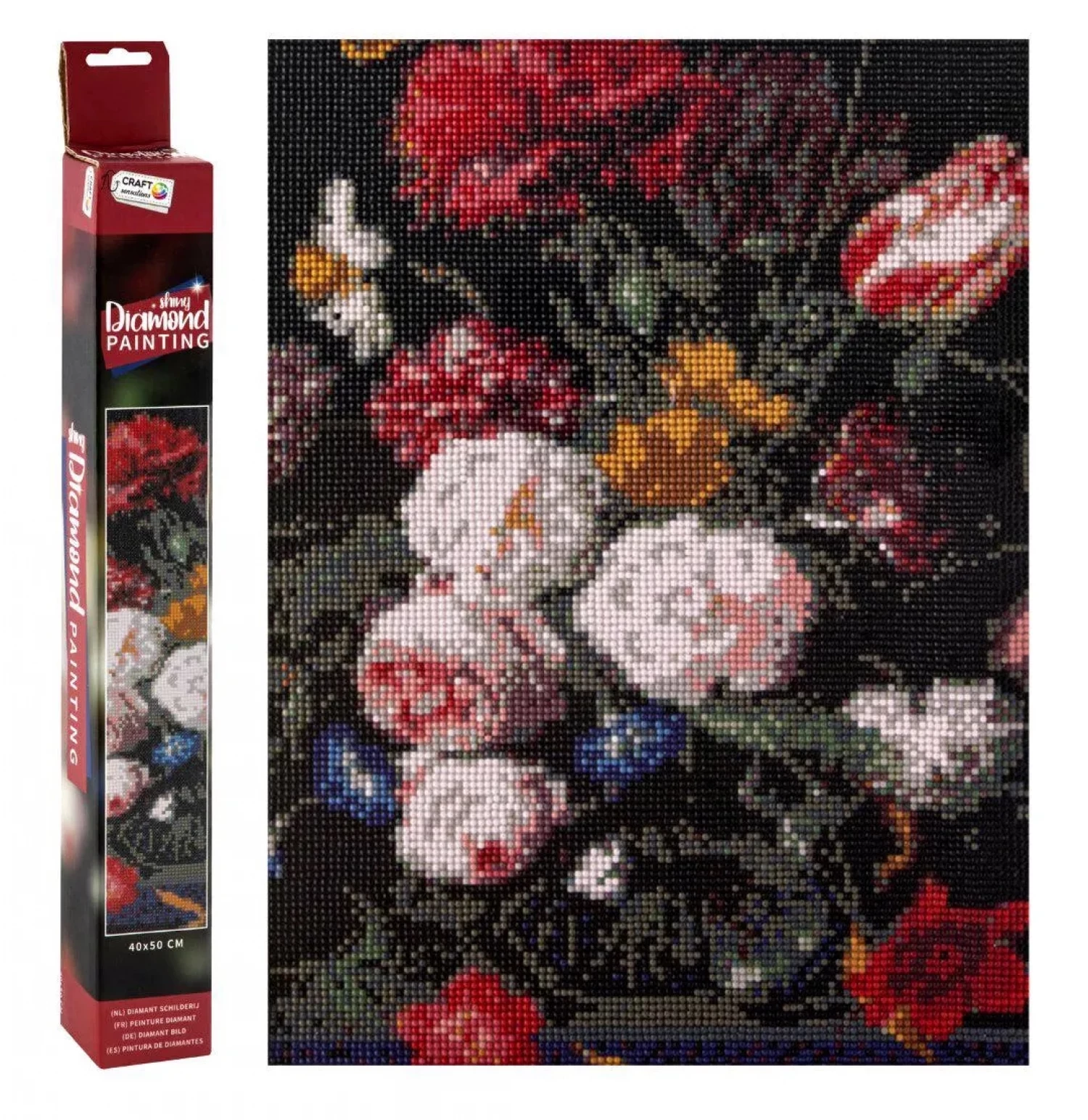 KREATIVNI SET DIAMOND PAINTING 40X50CM FLOWERS CR2026/GE