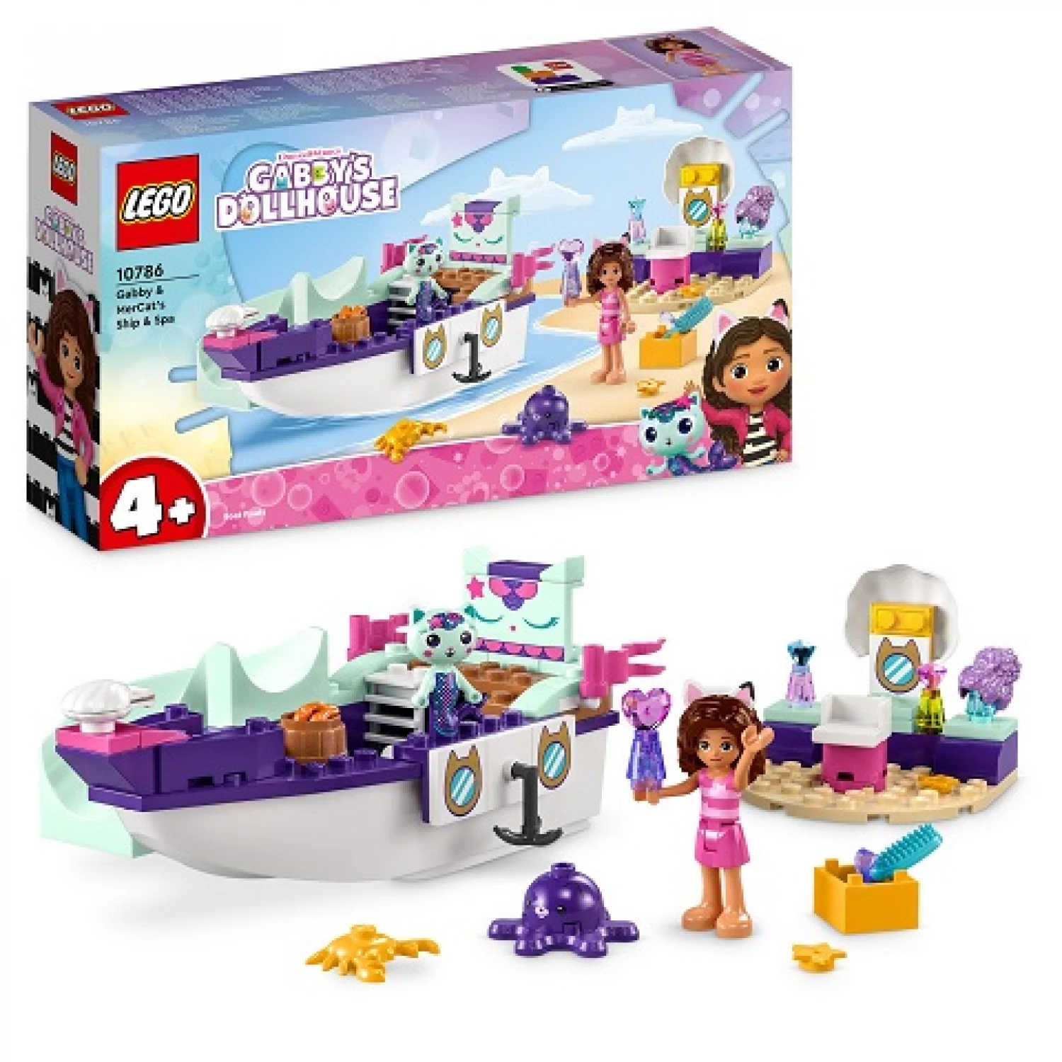 LEGO GABBYS DOLLHOUSE GABBY & MERCATS SHIP