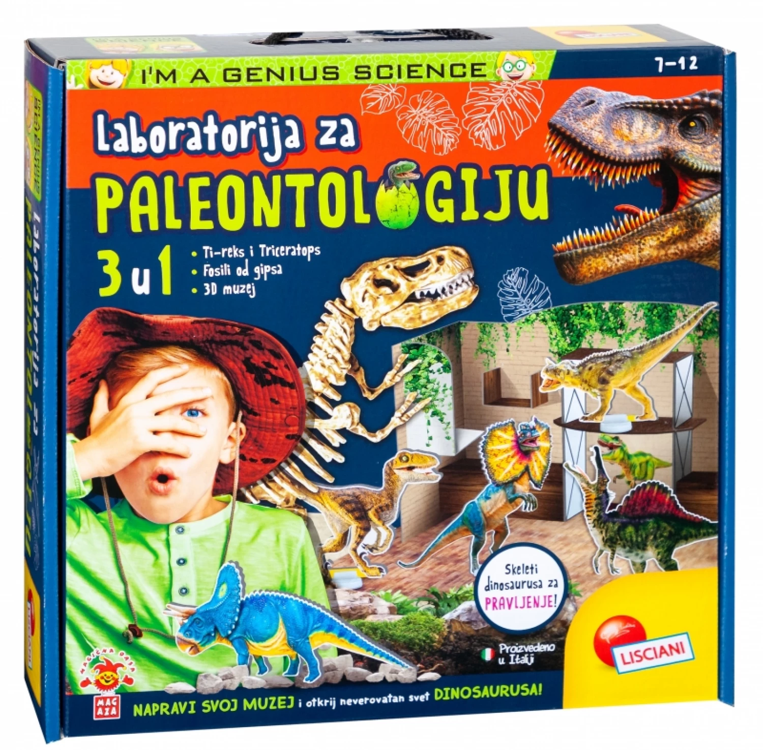 MALI GENIJE SR LABORATORIJA PALENTOLOGIJE 3U1 LISCIANI