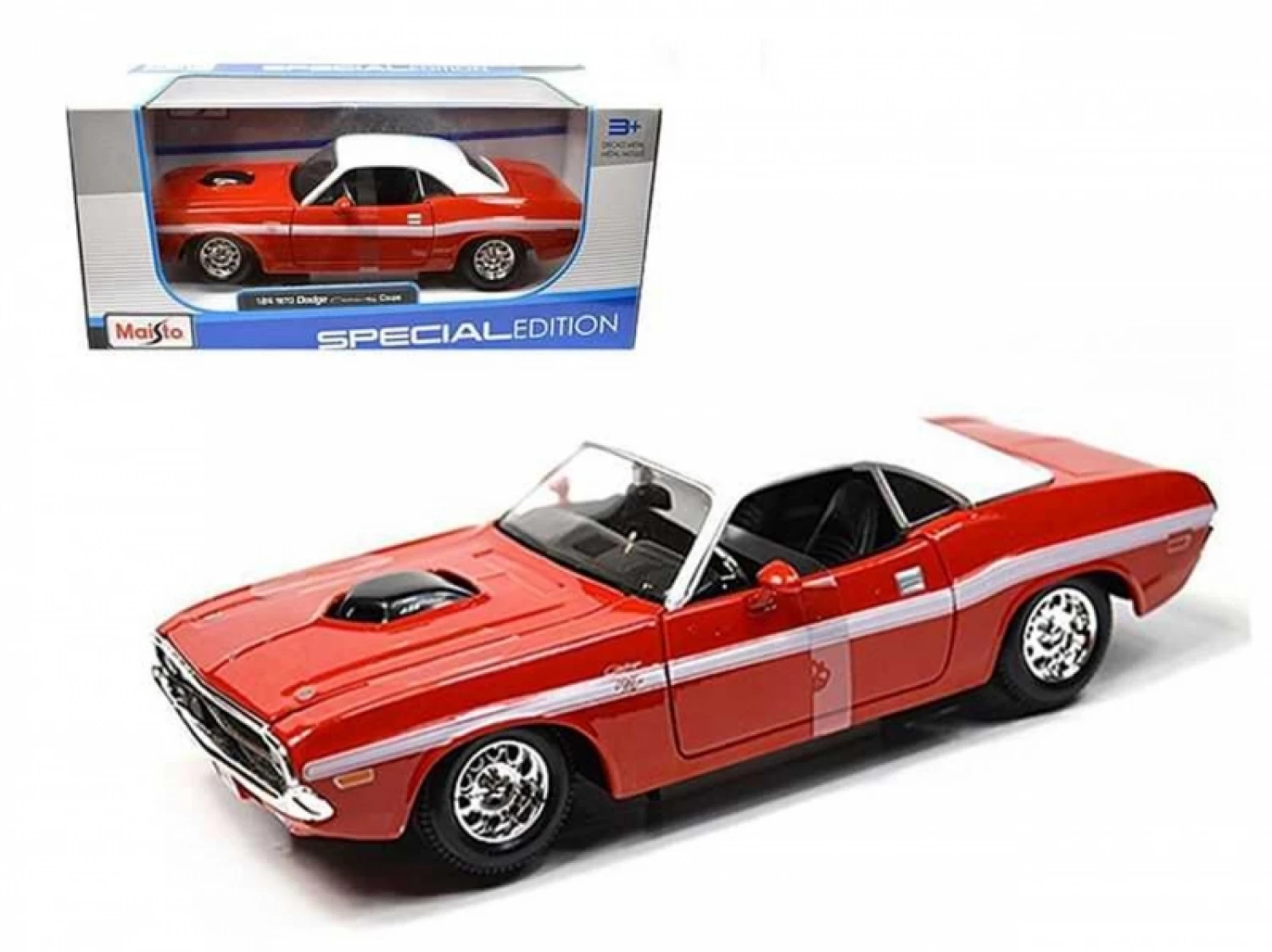 MAISTO METALNI MODEL AUTICA 1:24 1970 DODGE CHALLENG