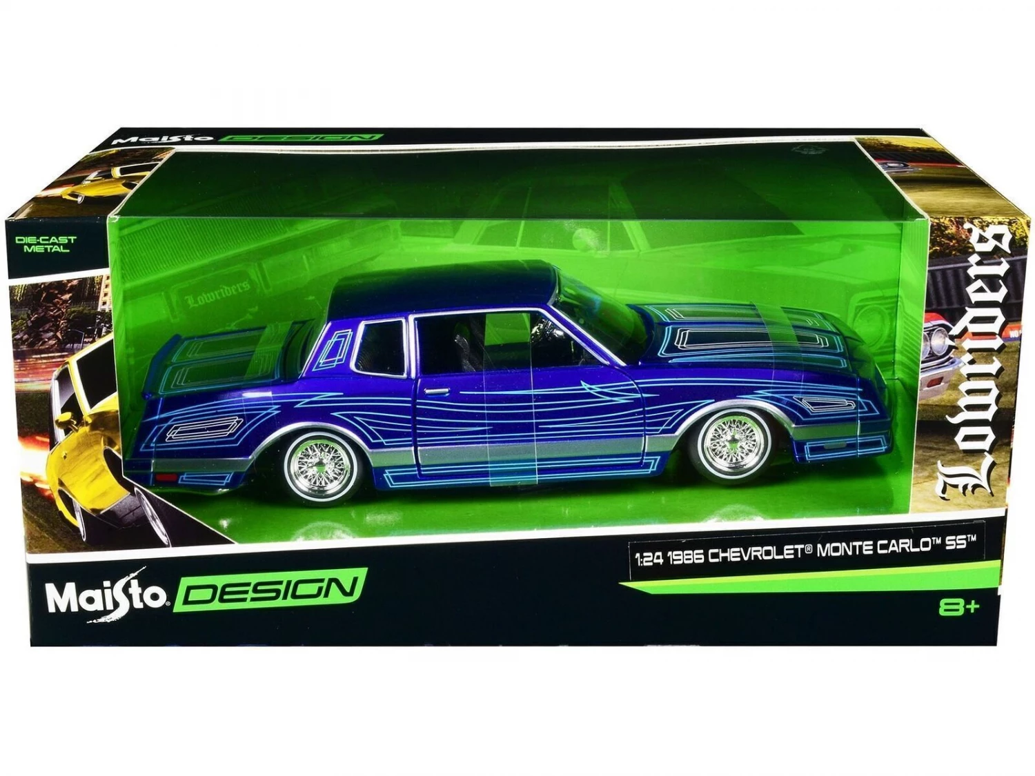 MAISTO METALNI MODEL AUTICA 1:24 DESIGN LOWRIDER-1986 CHEVROLET