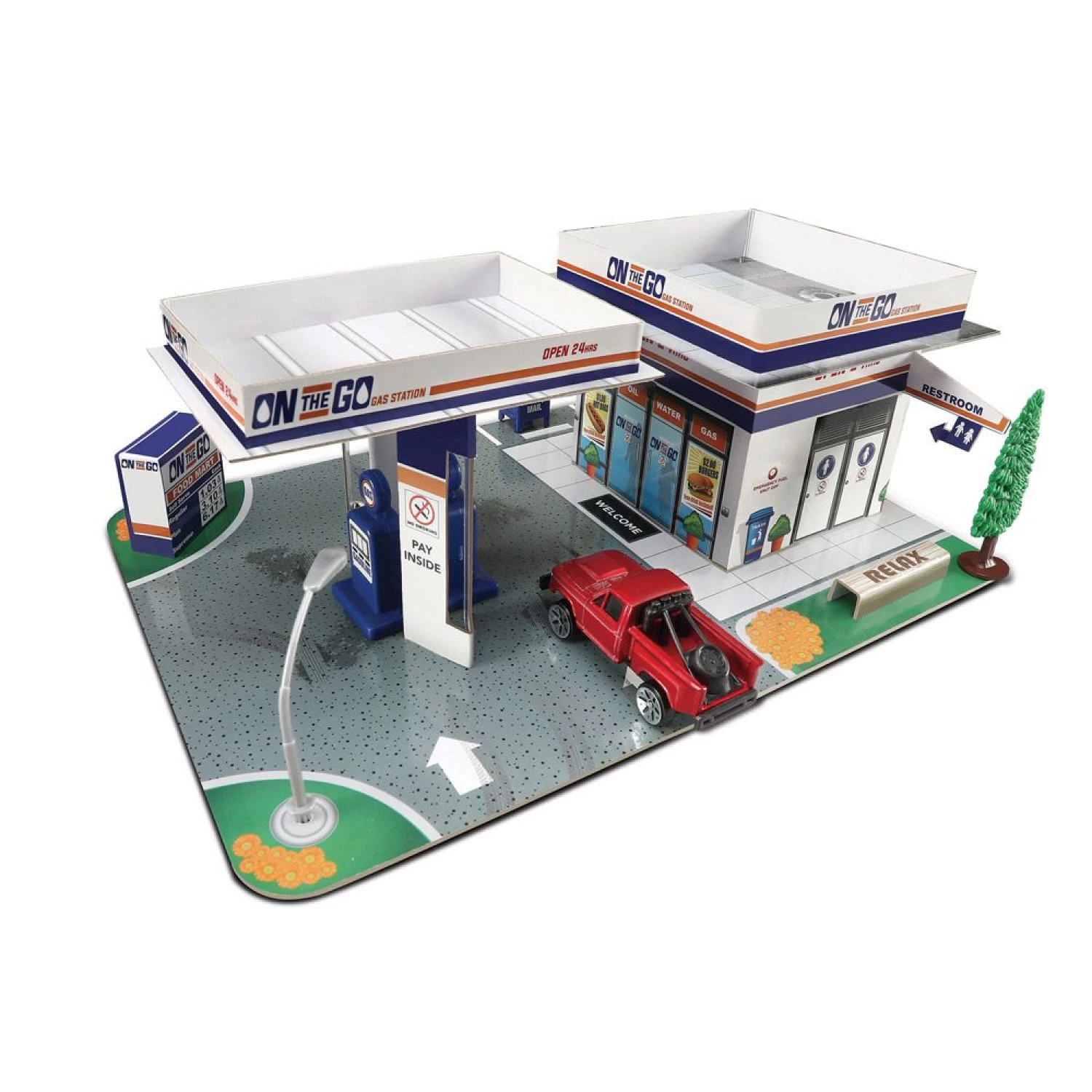 MAISTO BUILD-N-PLAY - GAS STATION 12517