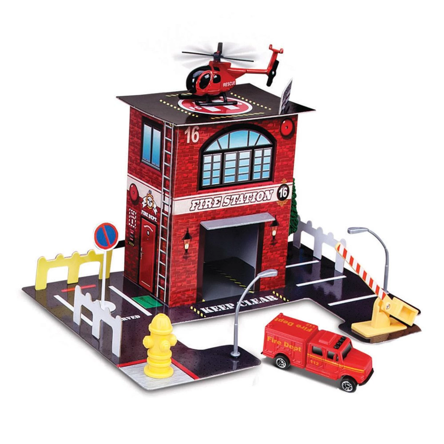 MAISTO BUILD-N-PLAY - FIRE STATION 12512