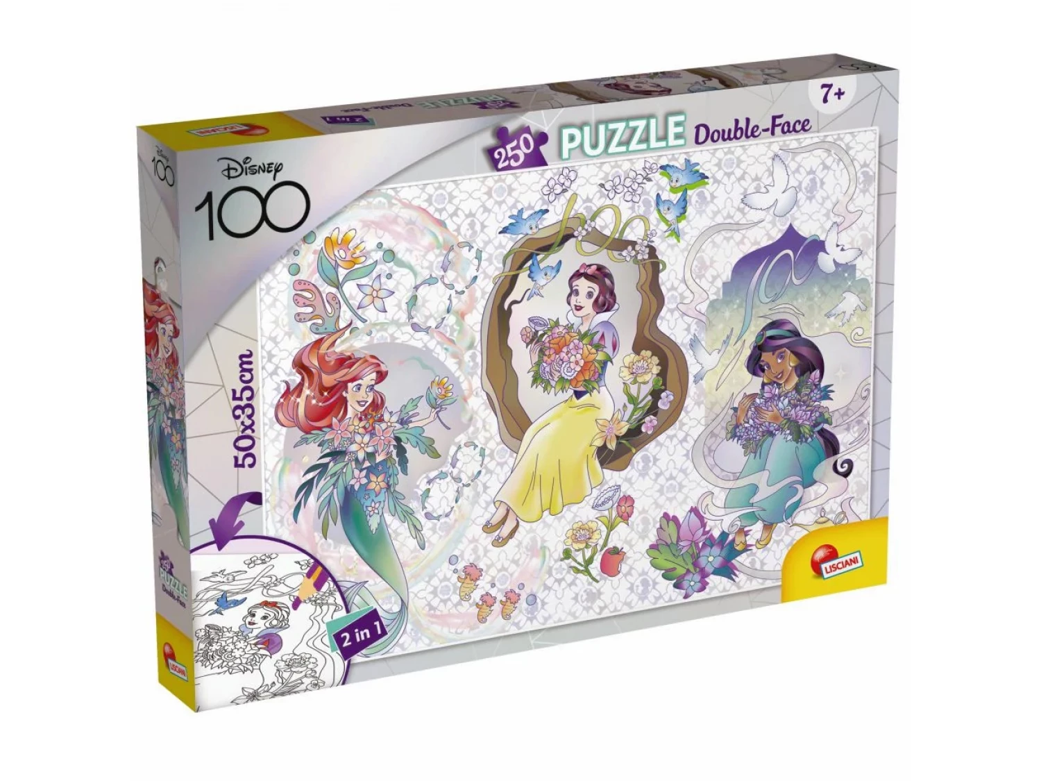SLAGALICA LISCIANI 250PCS DISNEY 100 PRINCEZA 2U1 SLOZI I OBOJI