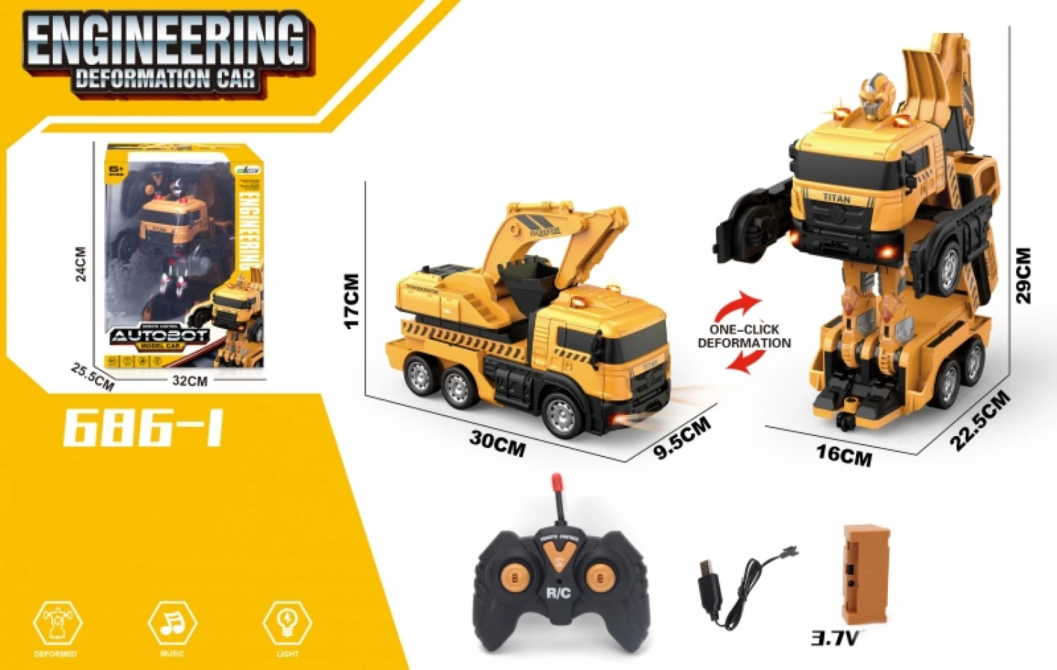 KAMION TRANSFORMERS R/C 686-1