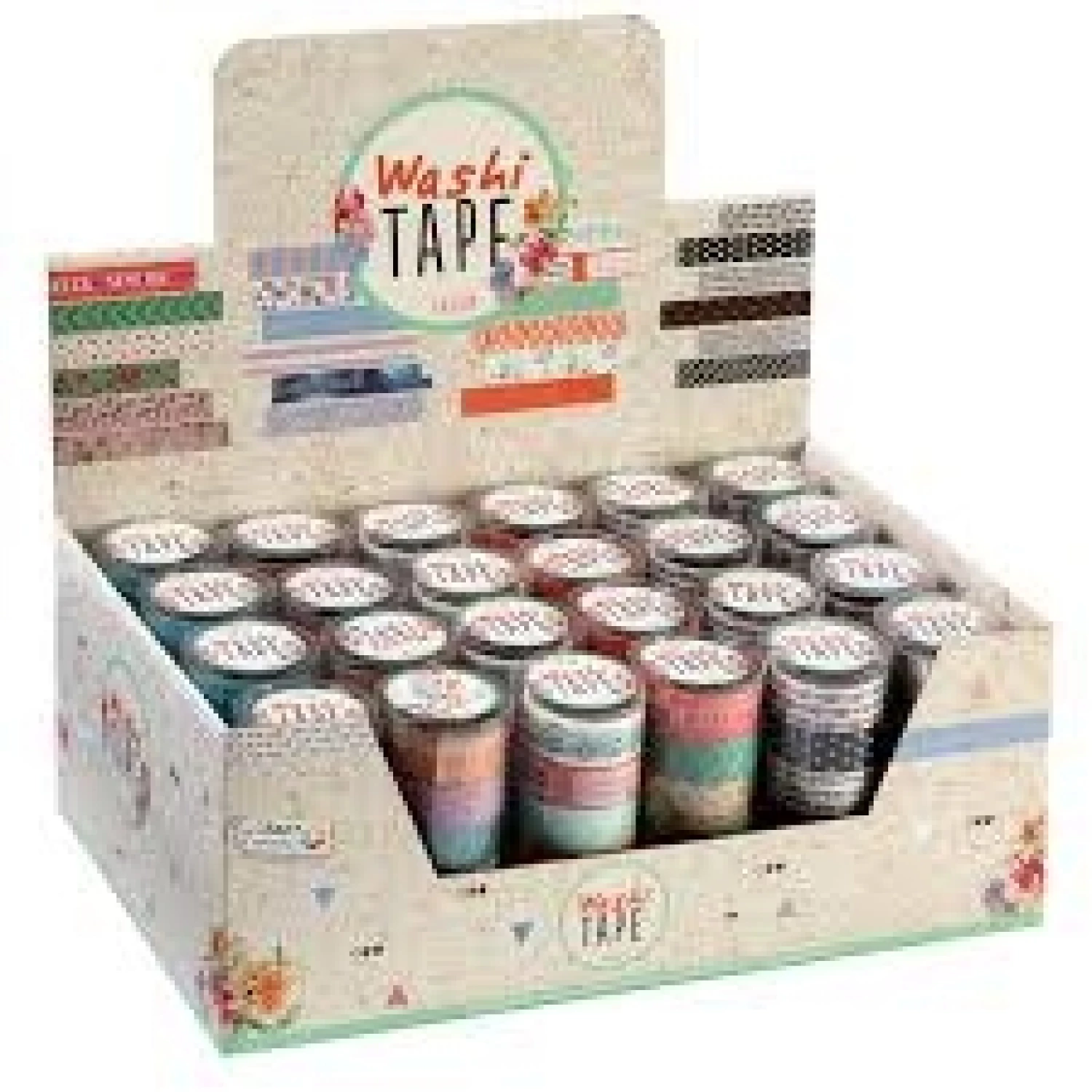 UKRASNA TRAKA WASHI TAPE 2,5M 6ASS