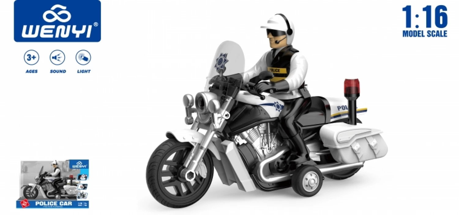 MOTOR POLICIJSKI 1:16 23.3*9.6*18.5 WY430A