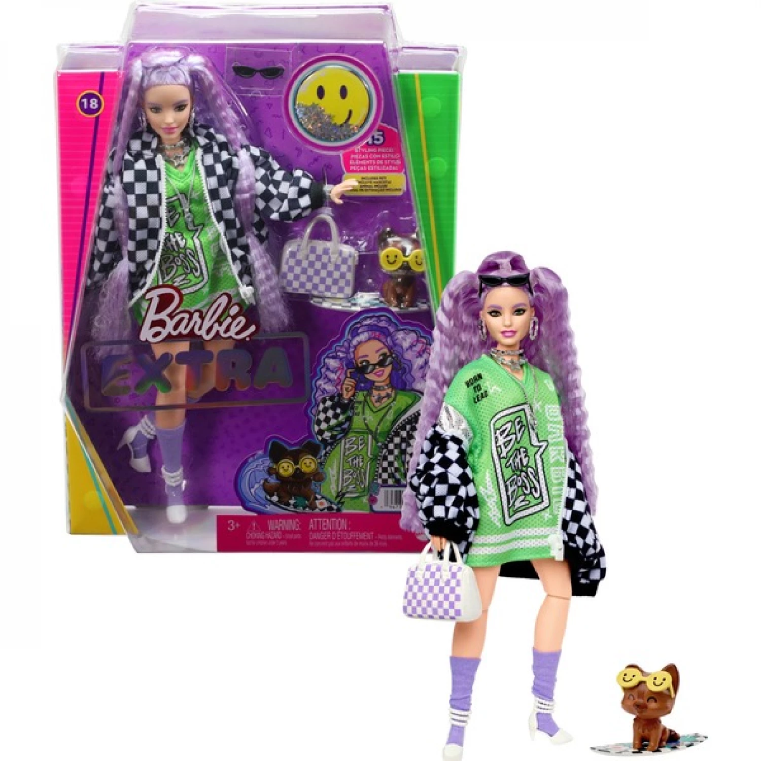 BARBIE LUTKA BARBIE EXTRA STYLING