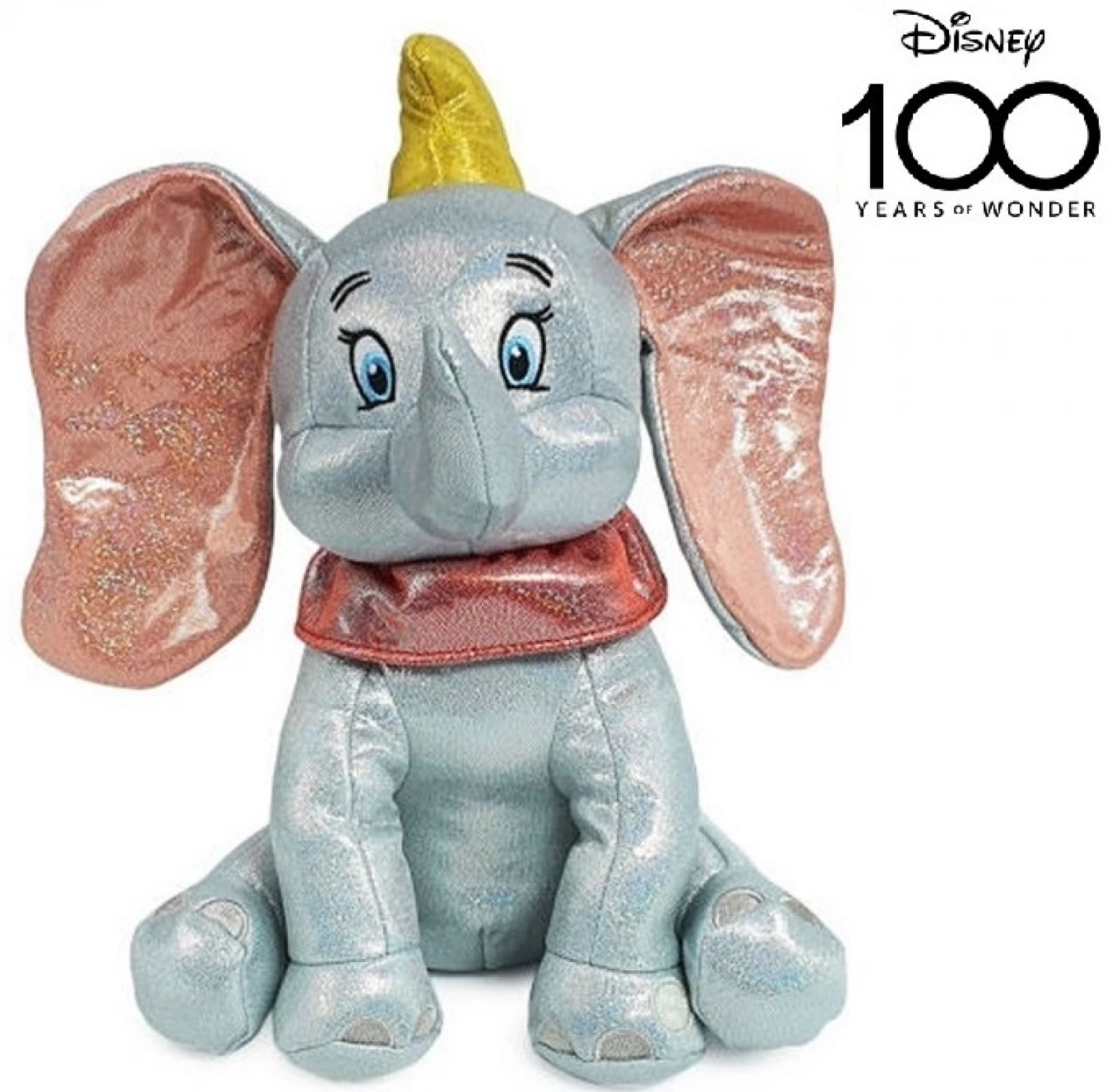 DISNEY 100TH ANNIVERSARY PLIS DUMBO GLITTER SA ZVUKOM 28CM