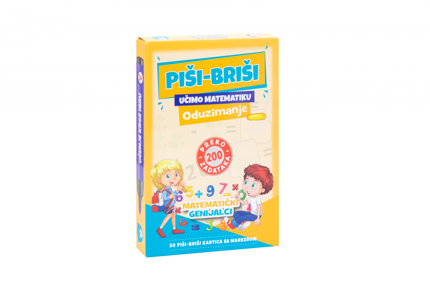EDUKATIVNE KARTICE PISI-BRISI ODUZIMANJE 01878