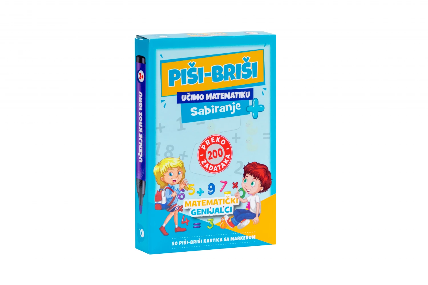 EDUKATIVNE KARTICE PISI-BRISI SABIRANJE 01861