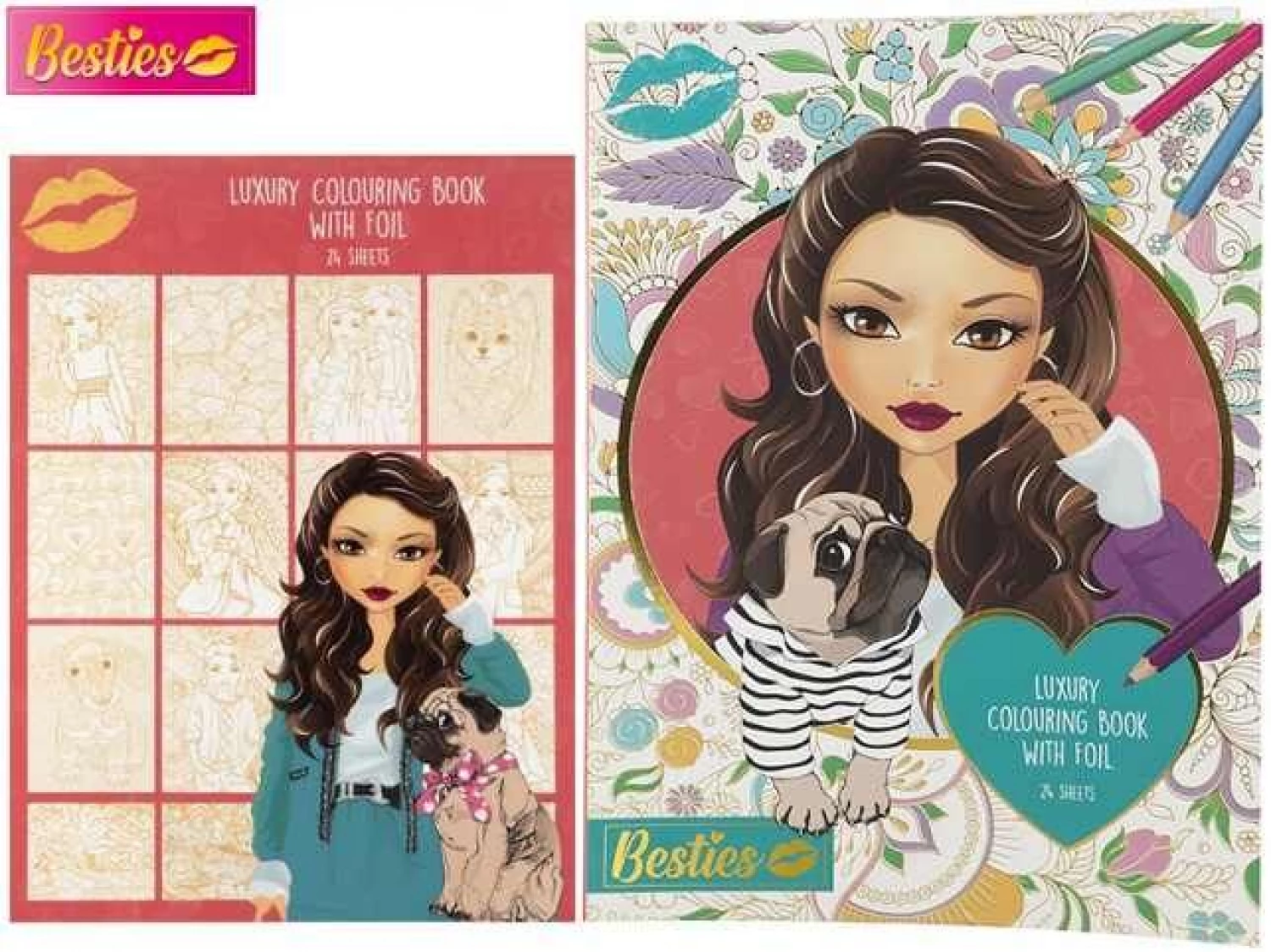 BESTIES KREATIVNI SET ZA BOJENJE A4 24 LISTOVA 140033
