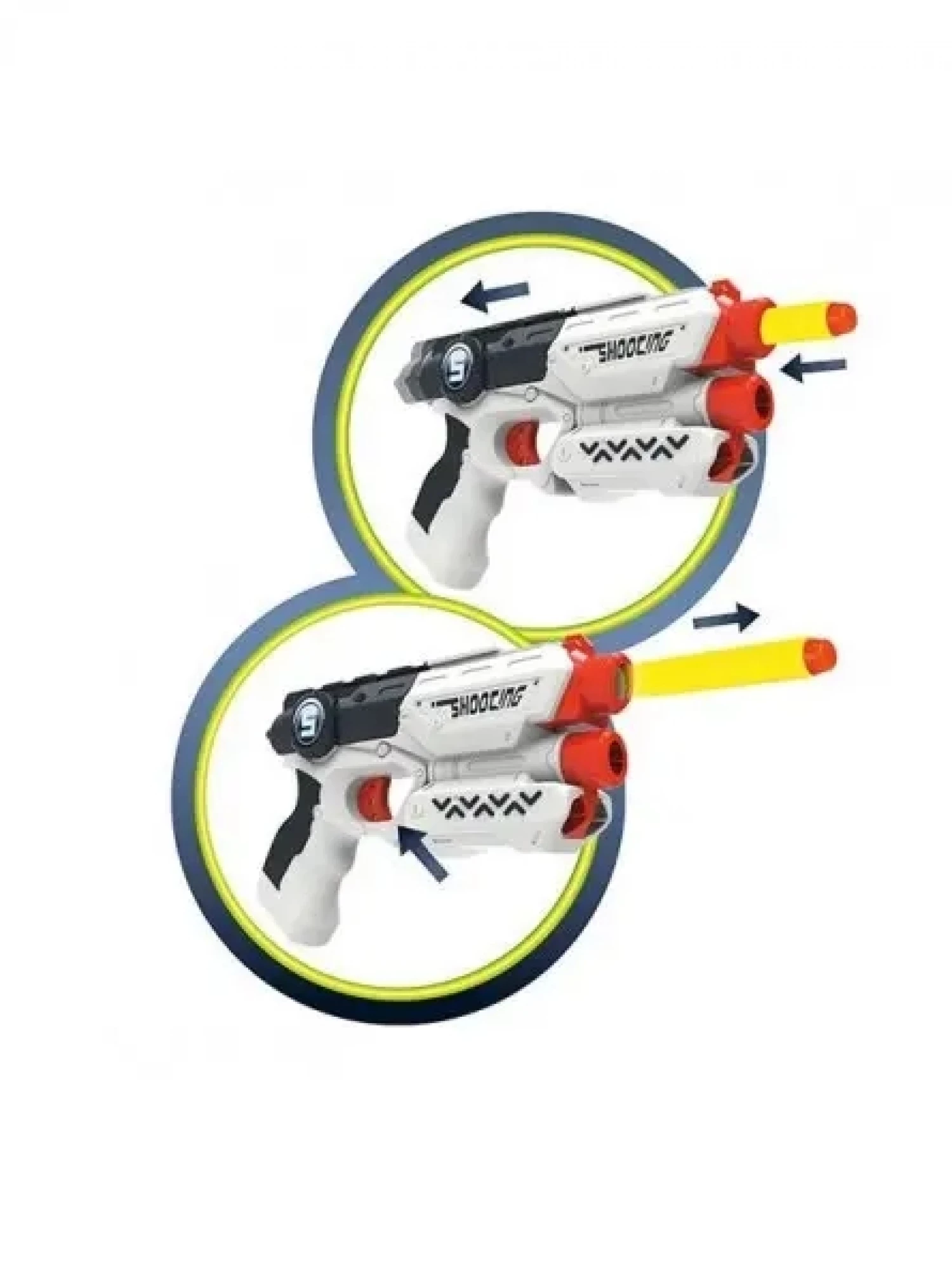 FOAM STRIKER PISTOLJ SA 5 SUNDJERASTIH STRELICA 32845A