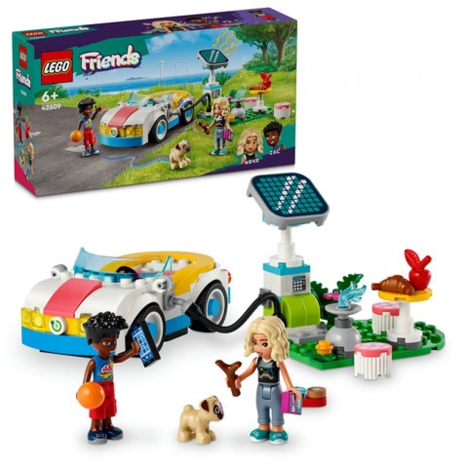 LEGO FRIENDS ELECTRIC CAR AND CHARGER
