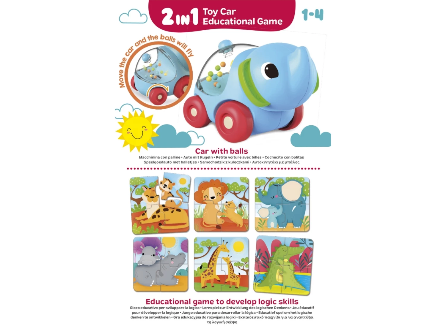 CAROTINA BABY 2U1 AUTO SLON I IGRA PUZZLE LISCIANI