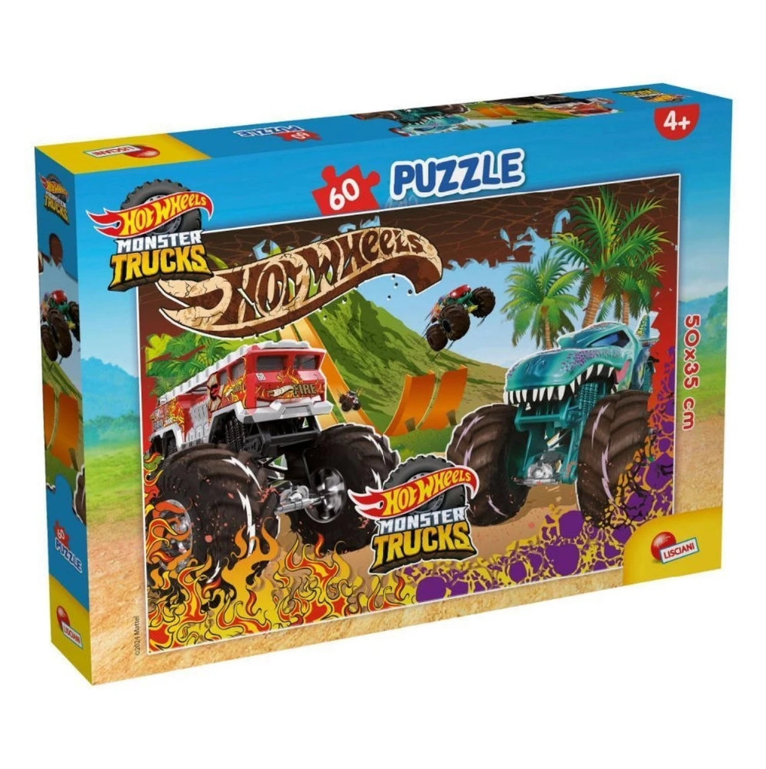 SLAGALICA LISCIANI 60PCS HOT WHEELS 2U1 SLOZI I OBOJI