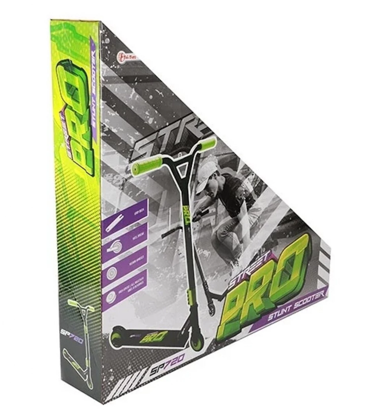 TROTINET STUNT SCOOTER PRO 2X100MM PU 2ASS