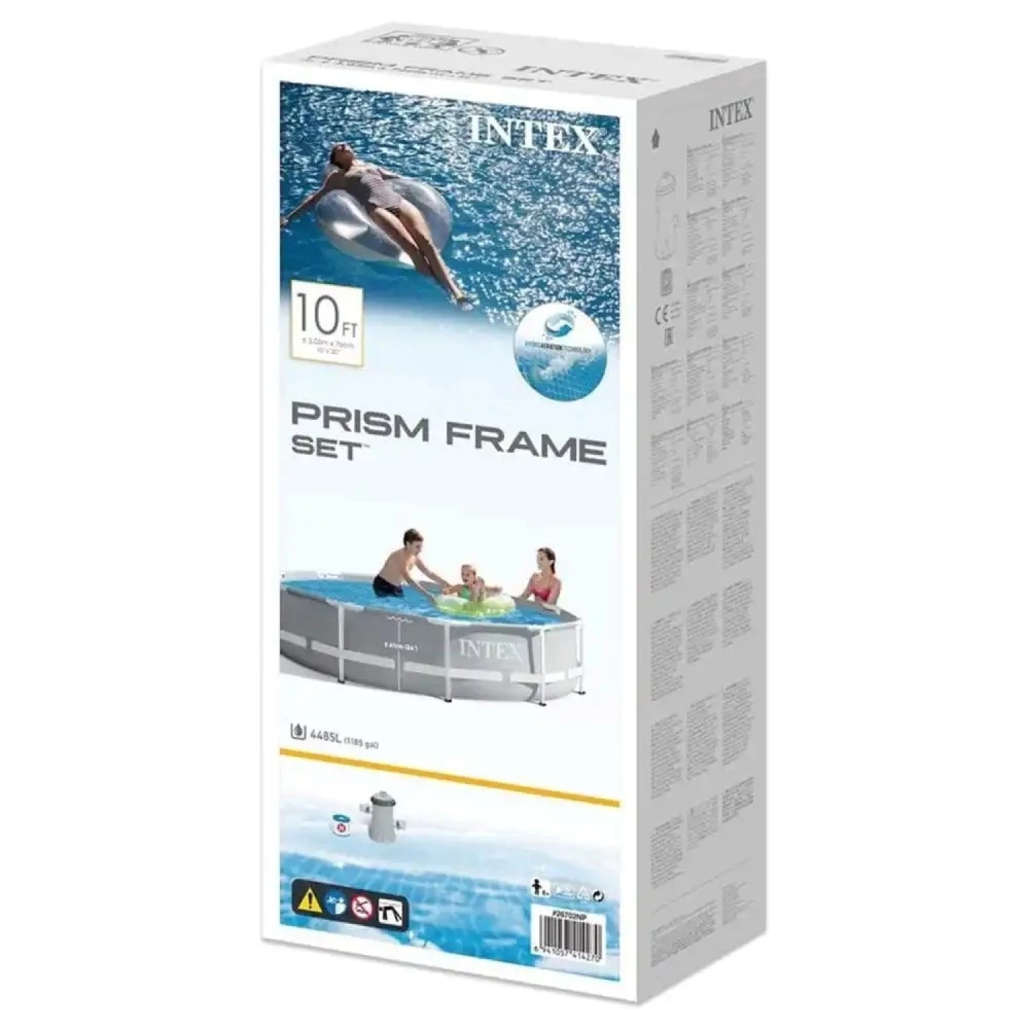 INTEX BAZEN PRIZMA SA METALNOM KONSTRUKCIJOM 305X76CM SA 12V PUMPOM 26702GN