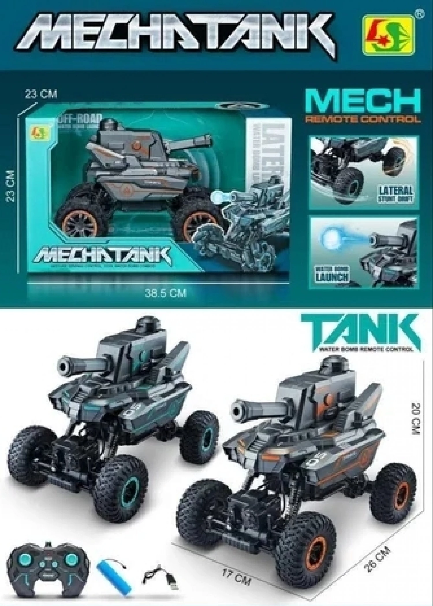 AUTO CROSS TENK 1:16 R/C 955-158