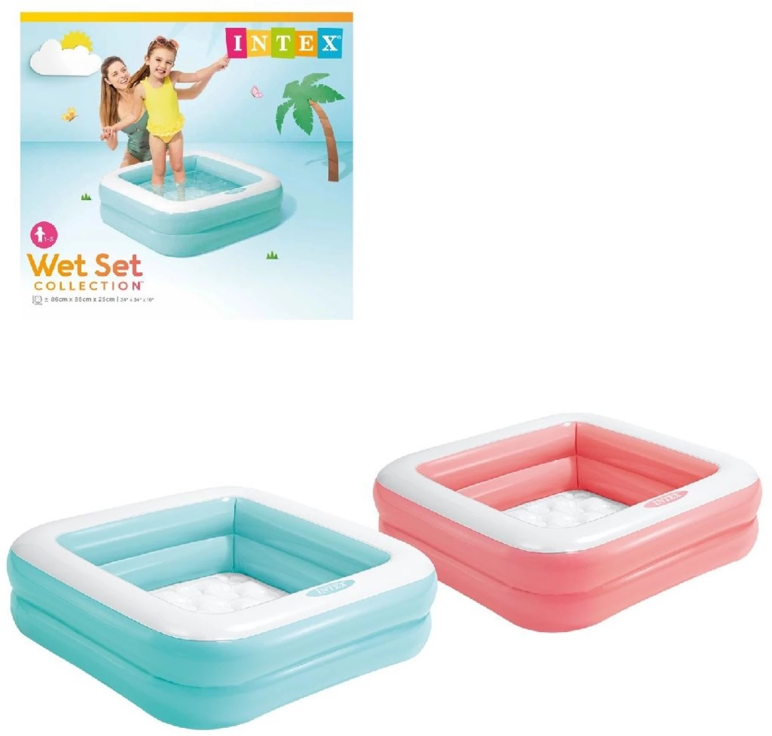 INTEX BAZEN BABY 85X8X23 CM 2ASS