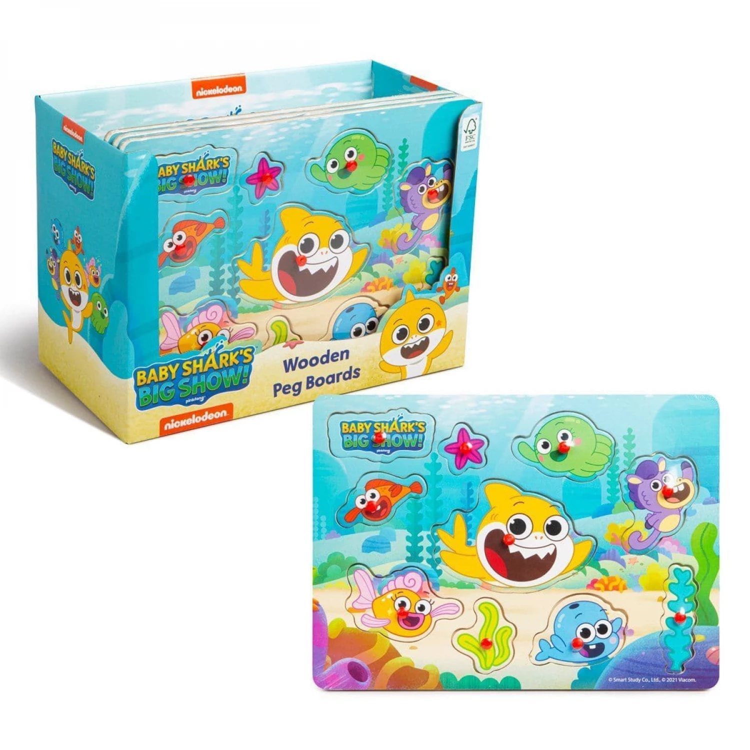 BABY SHARK DRVENA SALGALICA 10 DELOVA