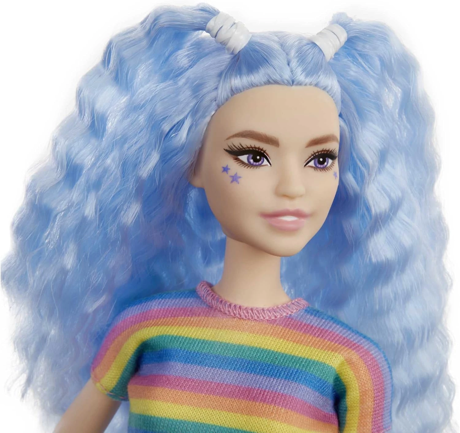 BARBIE LUTKA FASHIONISTAS U BLUZI BOJE DUGE MATTEL