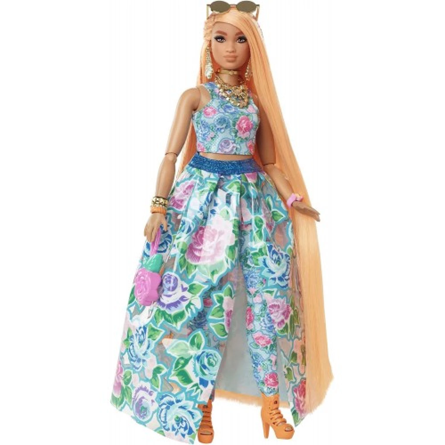 BARBIE LUTKA EXTRA FANCY FLORAL LOOK MATTEL