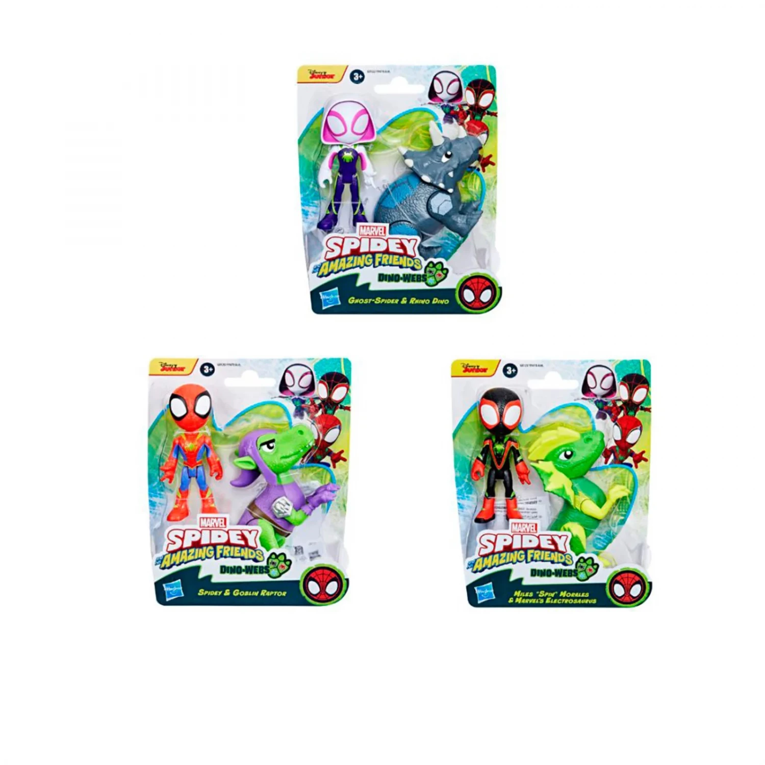 SPIDERMAN HERO DINO WEBS FIG AST