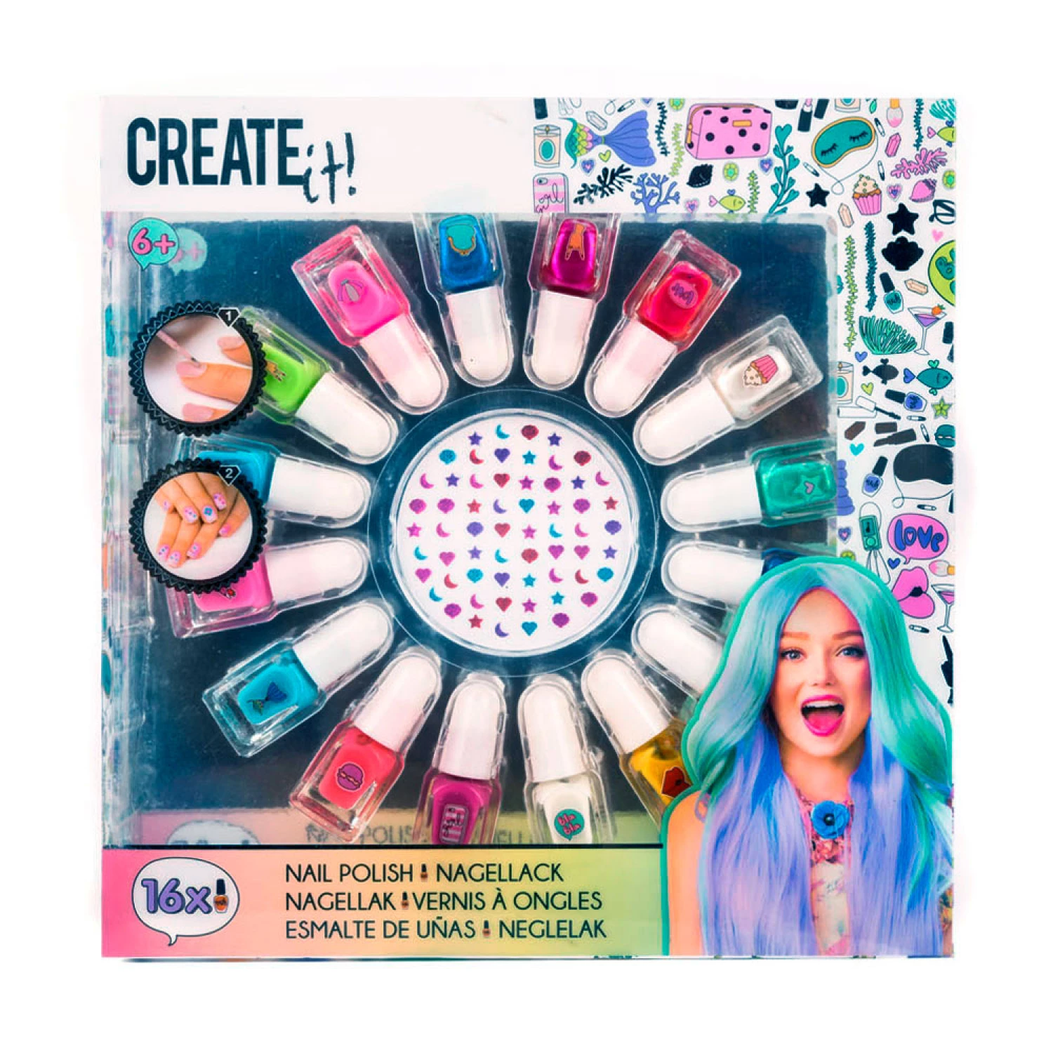 CREATE IT! SET ZA ULEPSAVANJE NOKTIJU NEON 16PCS