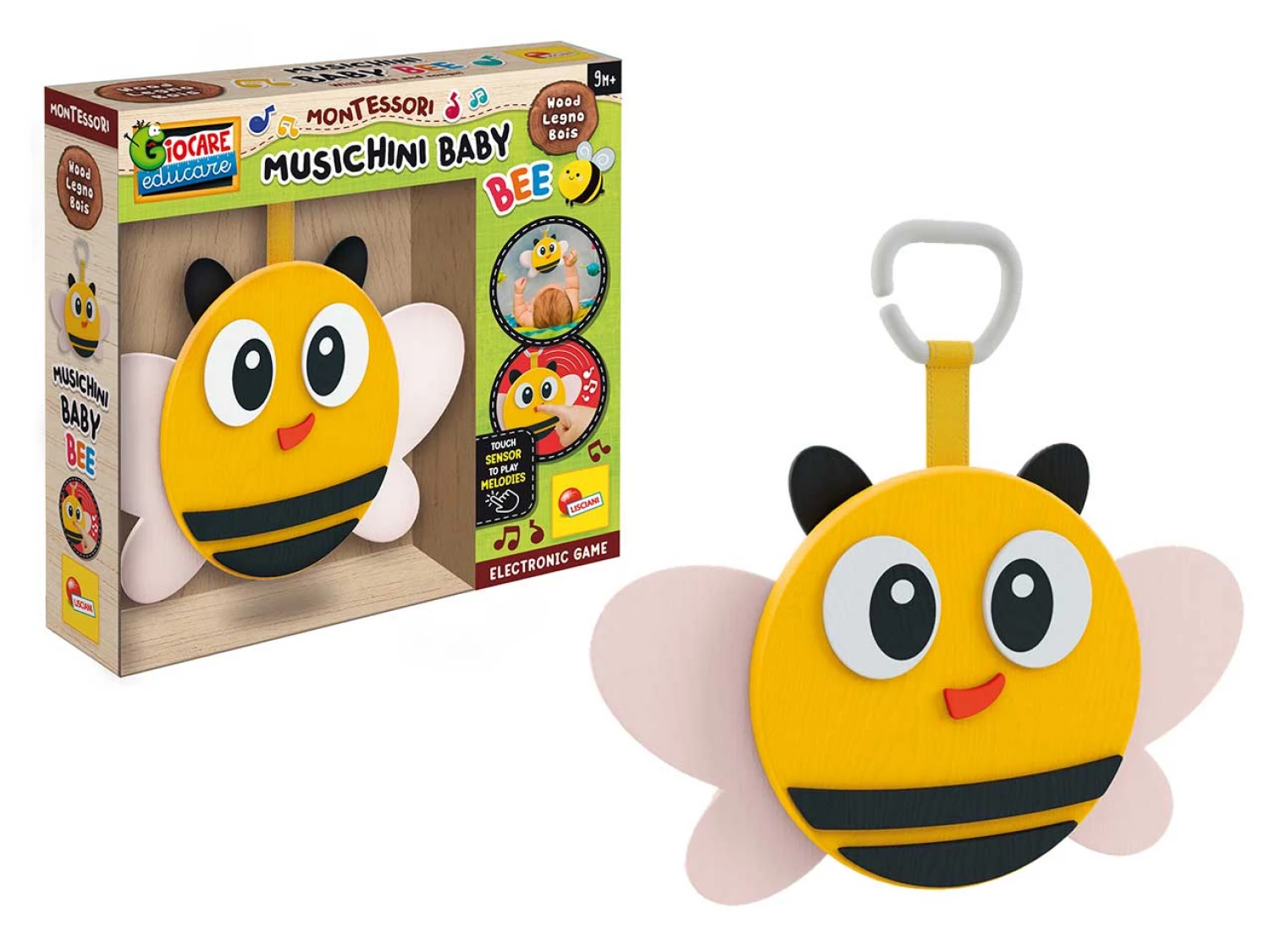 MONTESORI MUSICINI BABY DRVENI SET LISCIANI PCELA