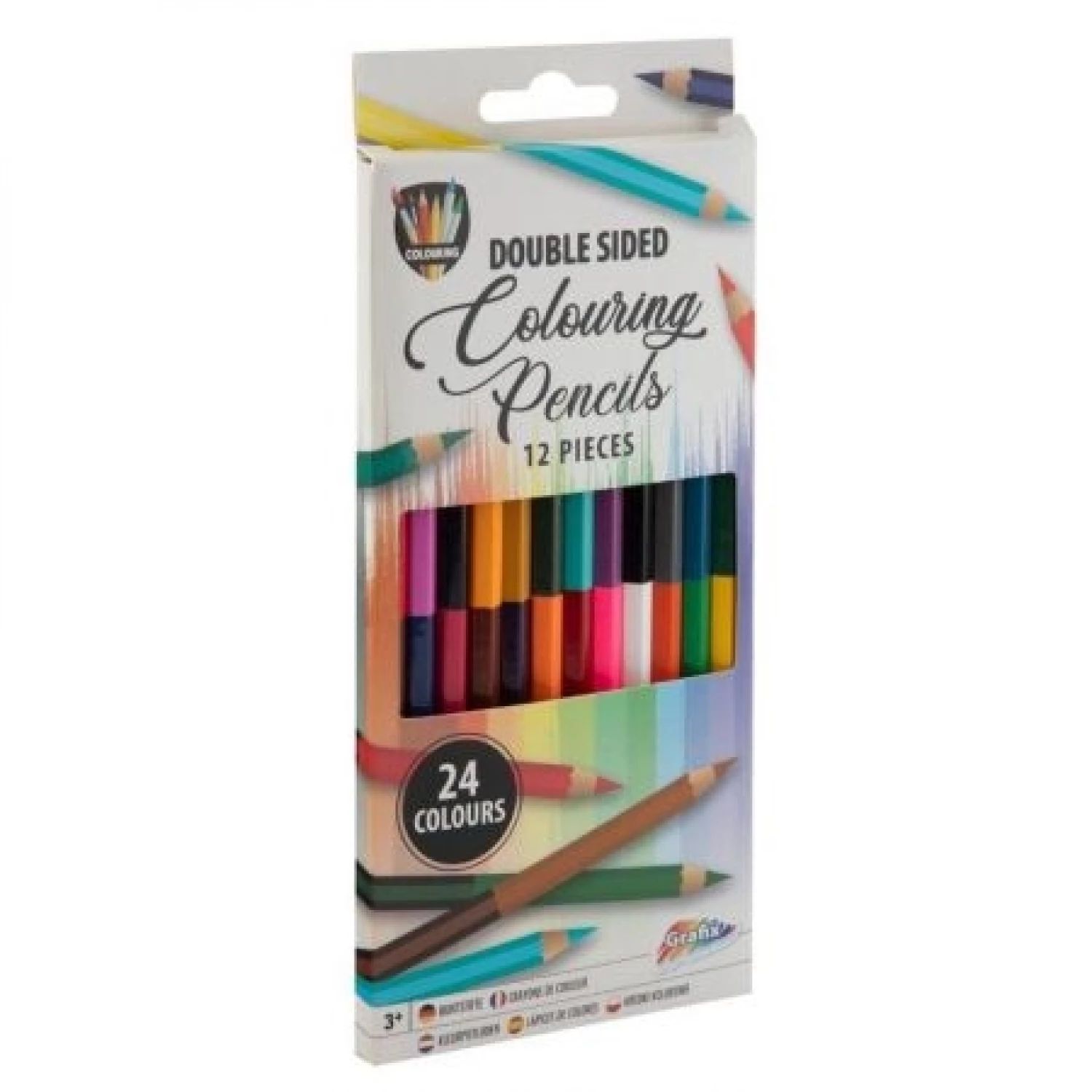 DRVENE BOJICE DUO COLOR 12PCS