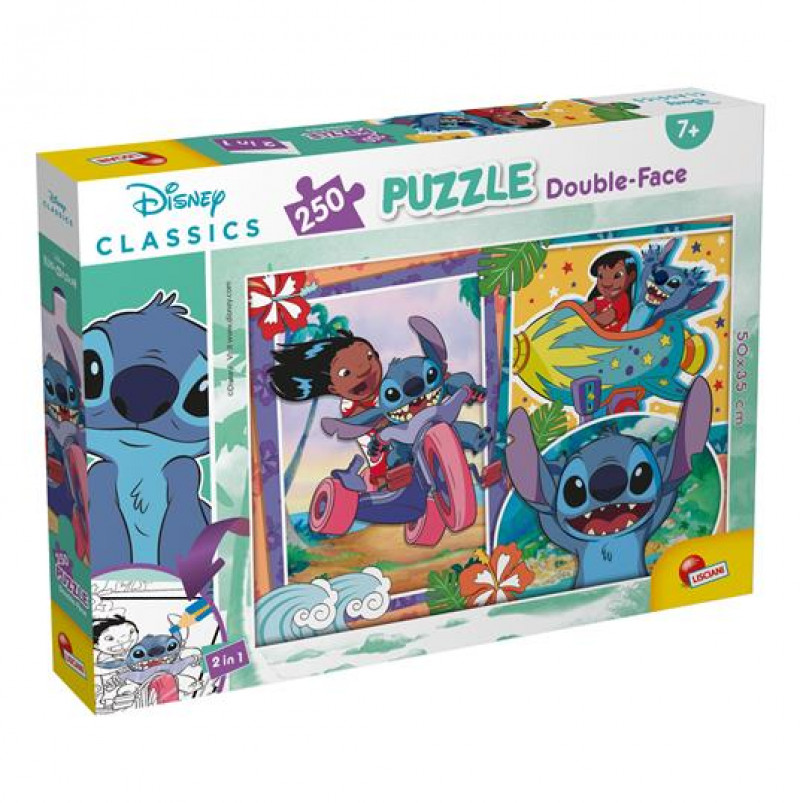 SLAGALICA LISCIANI 250PCS LILO & STITCH 2U1 SLOZI I OBOJI - Magična oaza