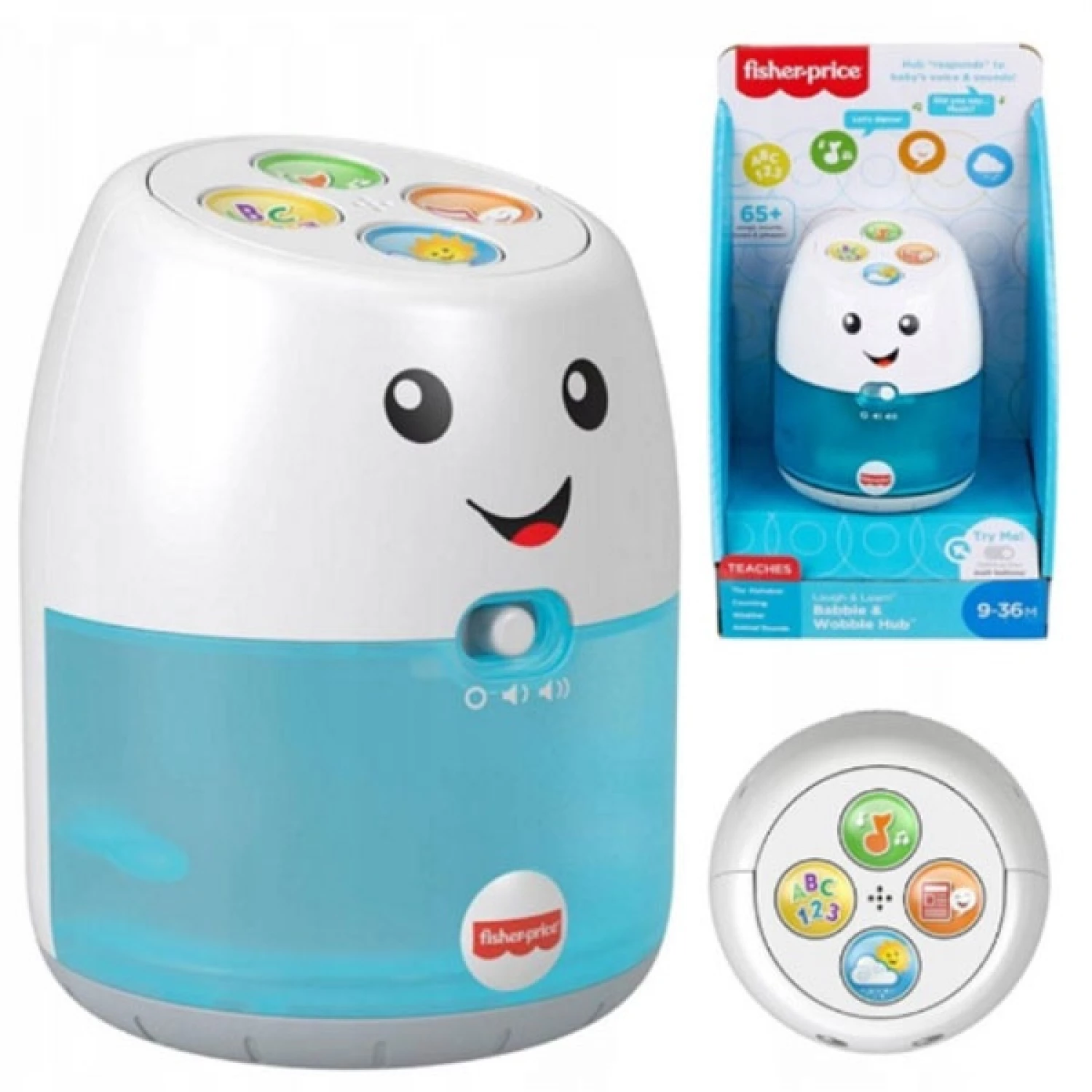 FISHER PRICE BABBLE WOBBLE NAUCIMO ENGLESKI I KINESKI NOCNO SVETLO/MUZICKA IGRACKA