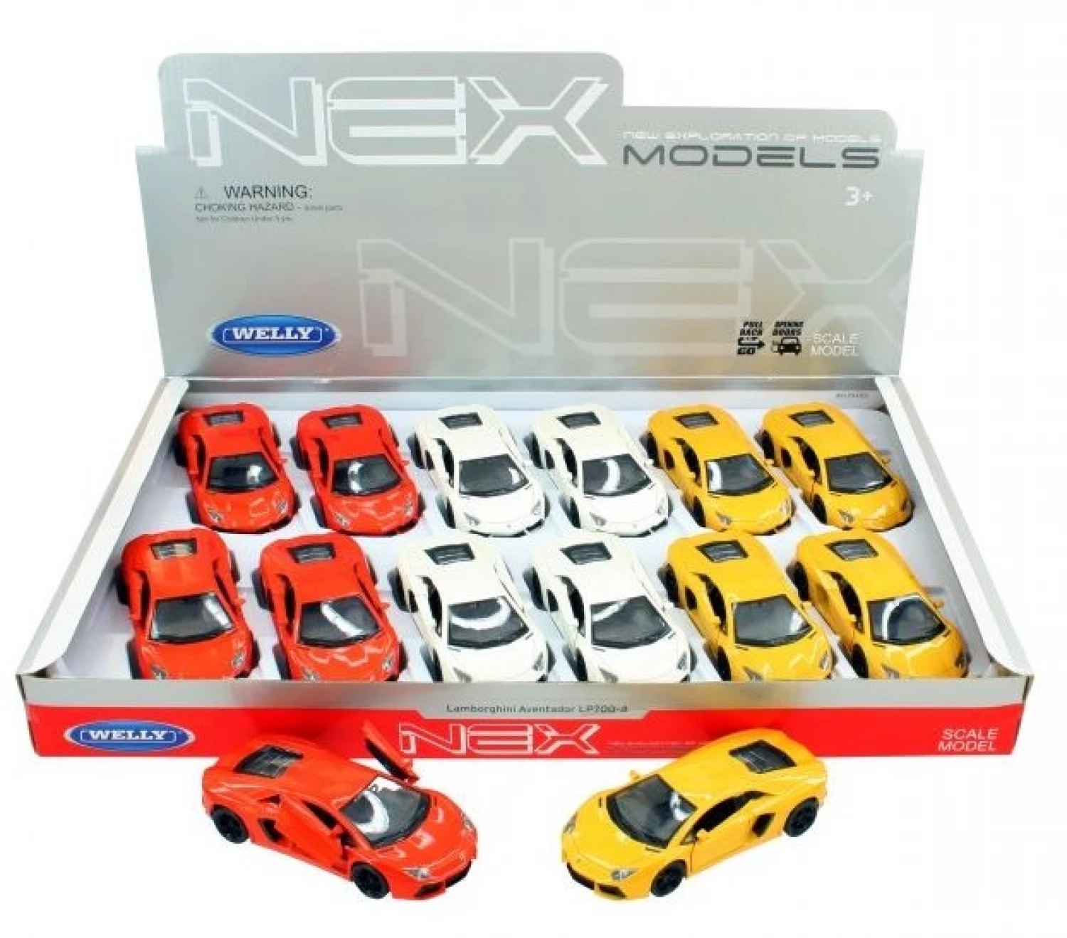 WELLY METALNI AUTO LAMBORGHINI AVENTADOR LP700-4 3-ASS