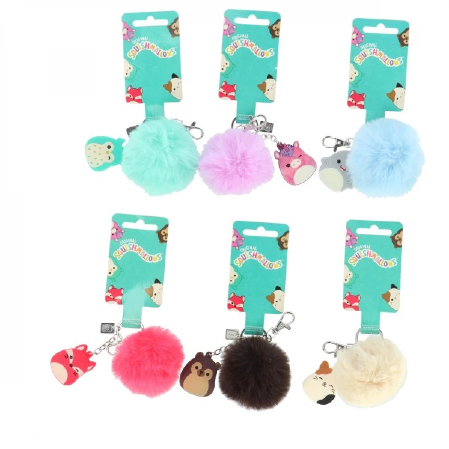 SQUISHMALLOWS PRIVEZAK ZA KLJUCEVE 8CM 6 ASS
