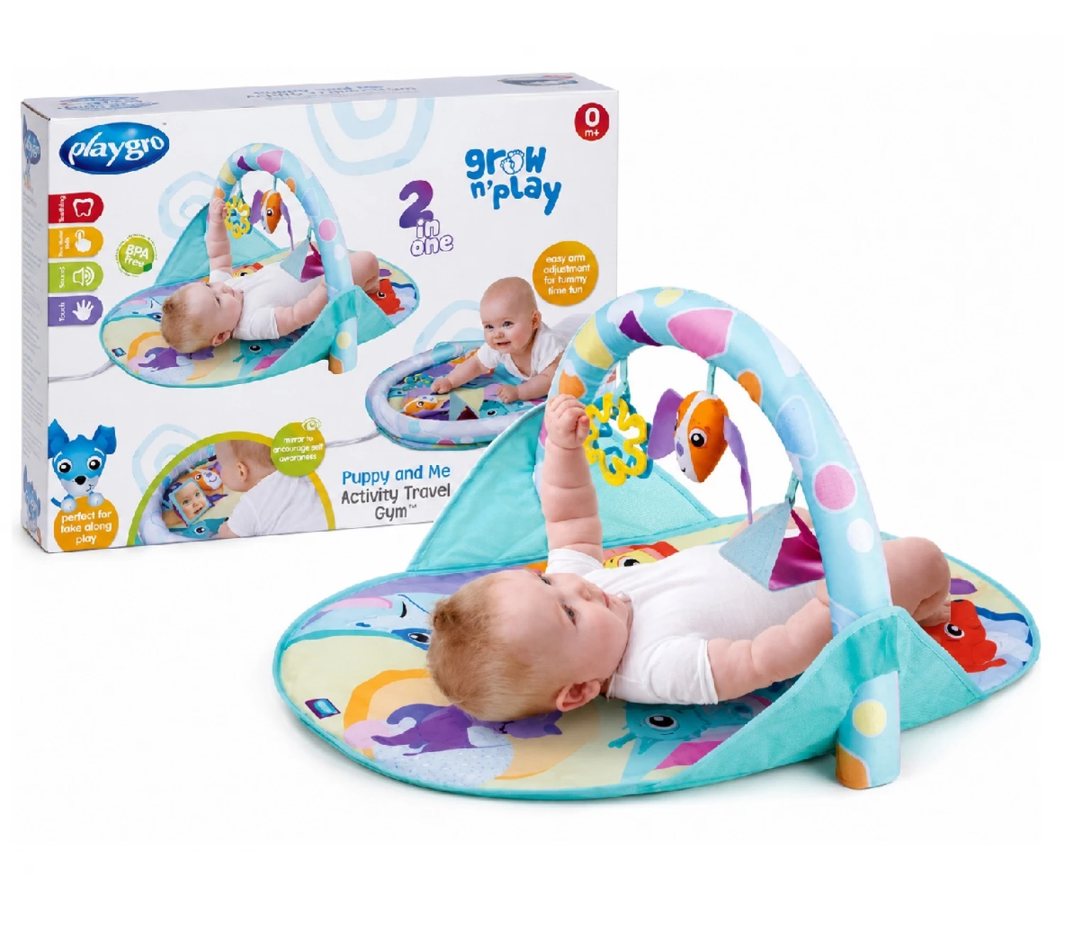 PLAYGRO GROW N PLAY PUPPY AND ME ACTIVITY TRAVEL GIMNASTIKA