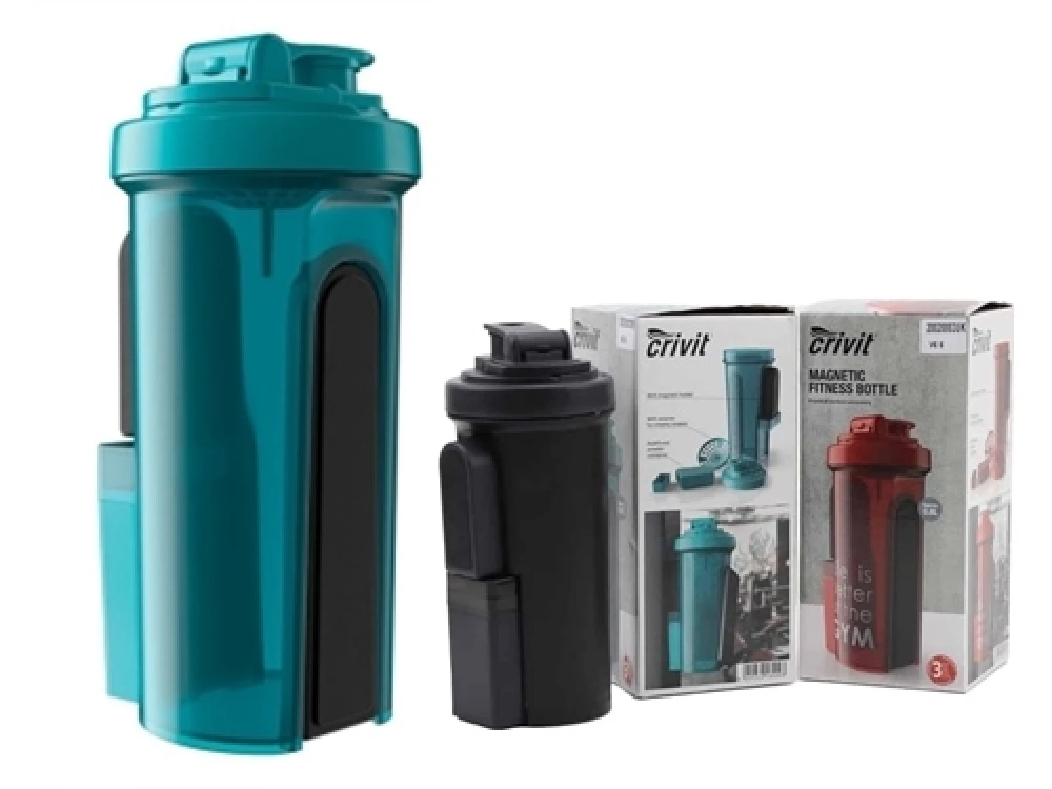 CRIVIT MAGNETNA FITNES BOCA SA DRZACEM ZA TELEFON 12X12X24CM