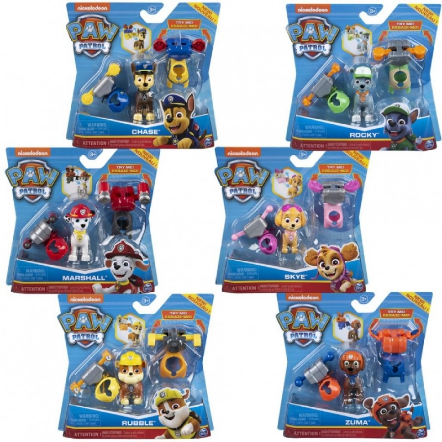 PAW PATROL FIGURA PACK PUP & BADGE